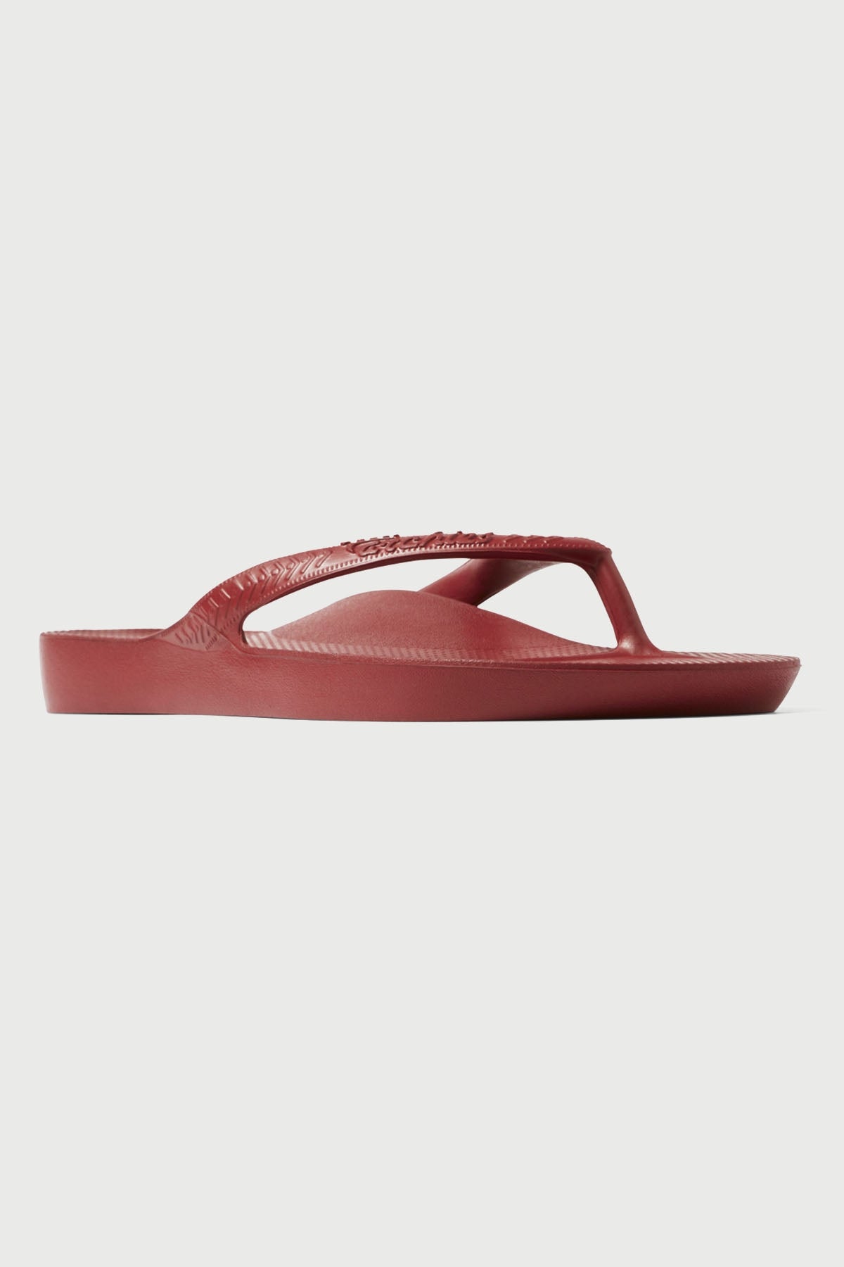 Archies Footwear Arch Support Thong Sangria Red