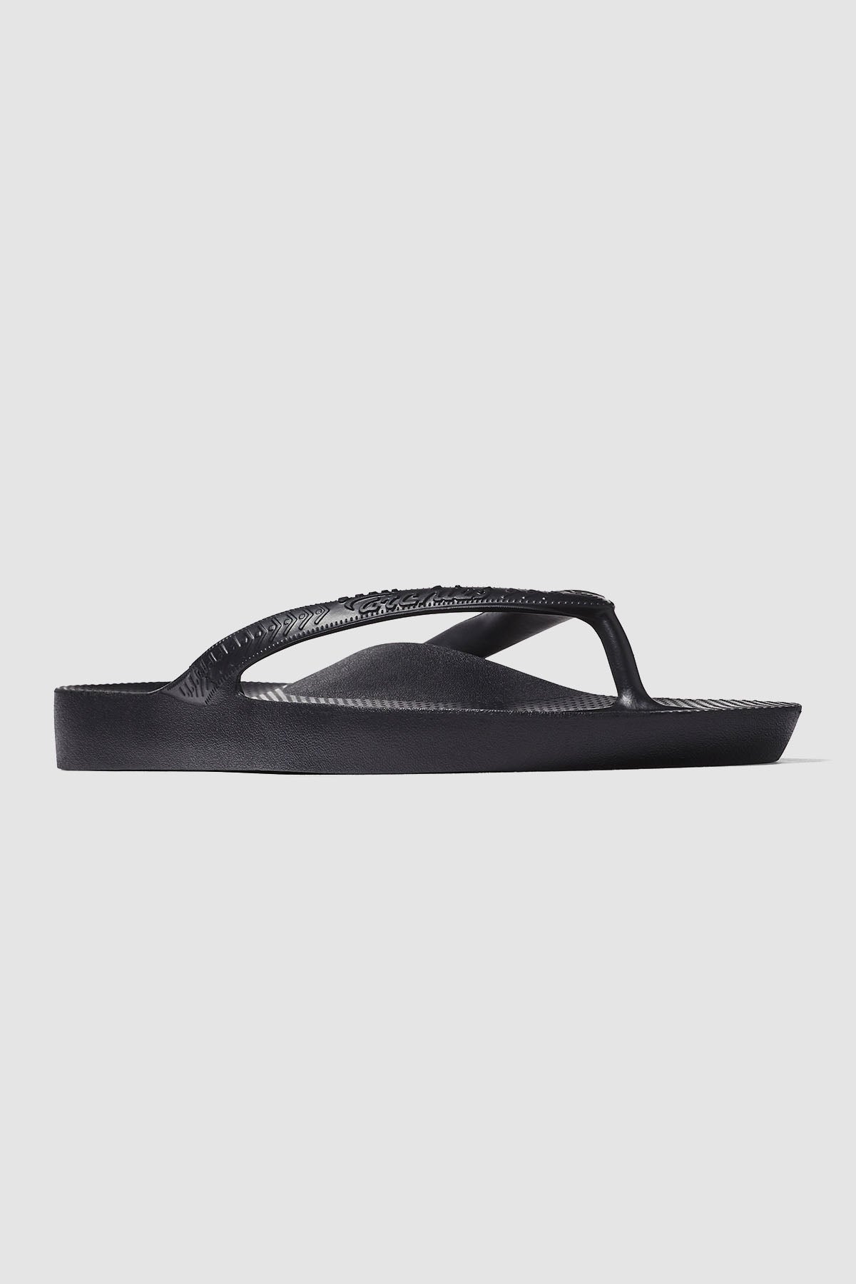 Archies Footwear Arch Support Thong Black