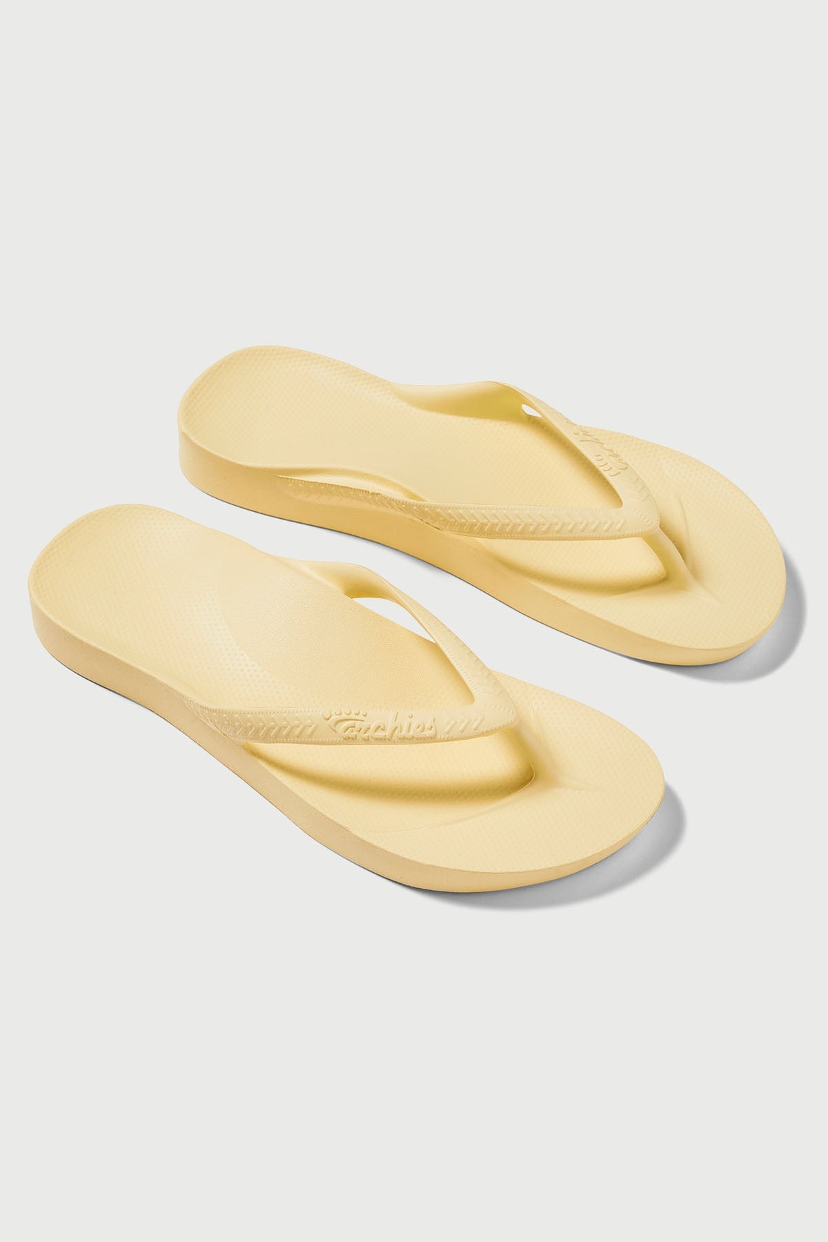 Archies Footwear Arch Support Thong Lemon