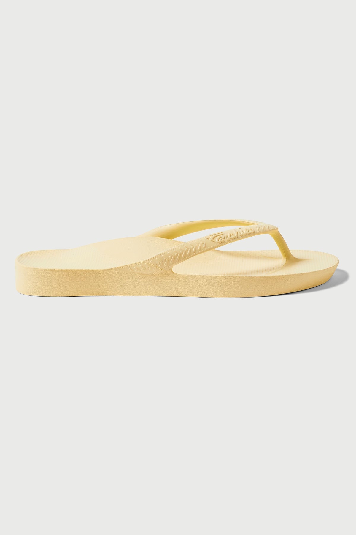 Archies Footwear Arch Support Thong Lemon