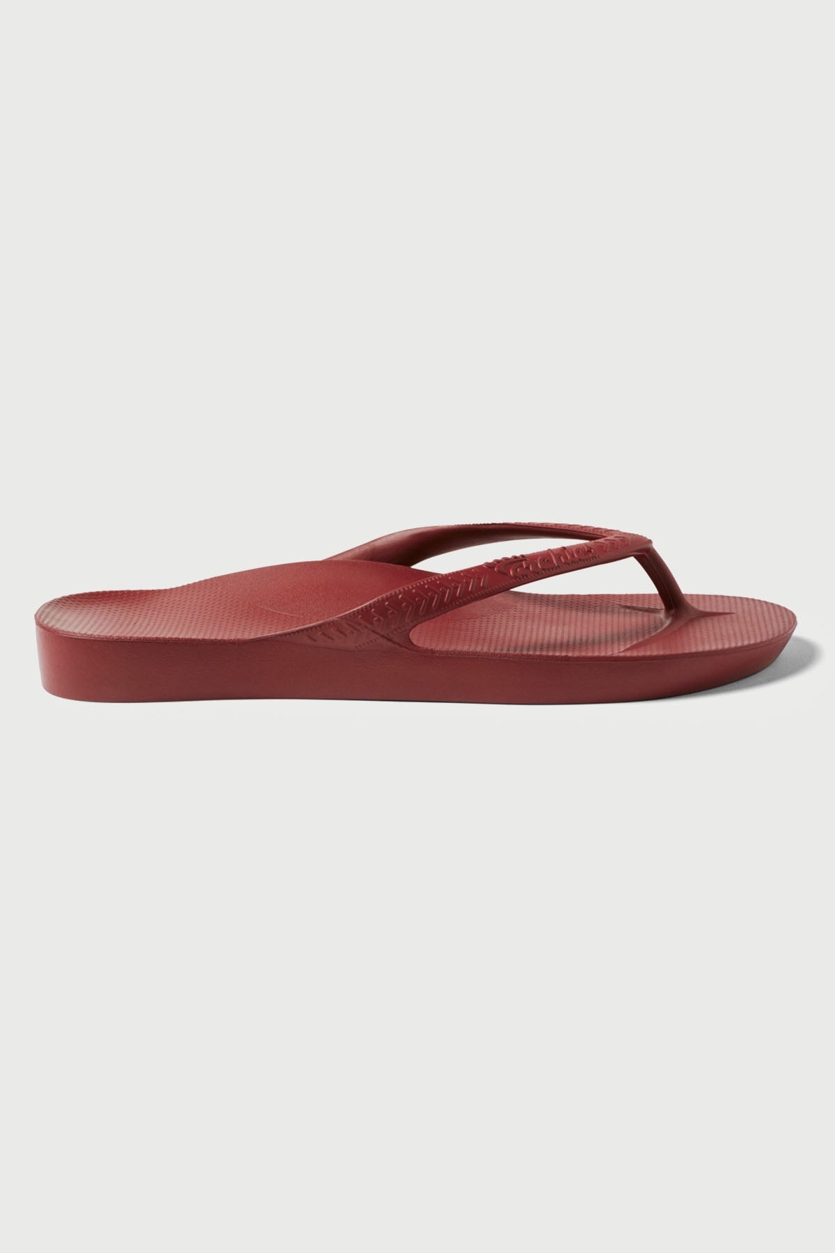 Archies Footwear Arch Support Thong Sangria Red