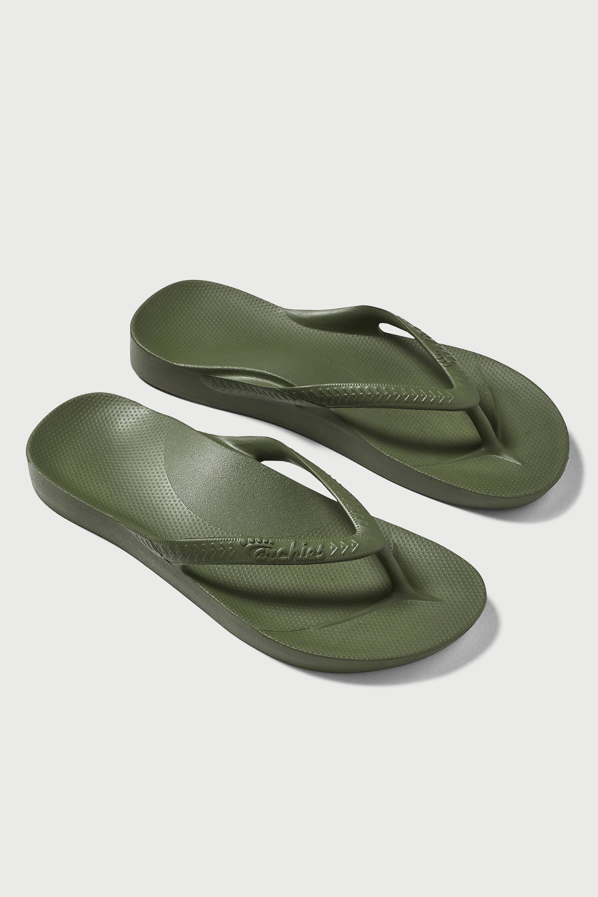 Archies Footwear Arch Support Thong Khaki