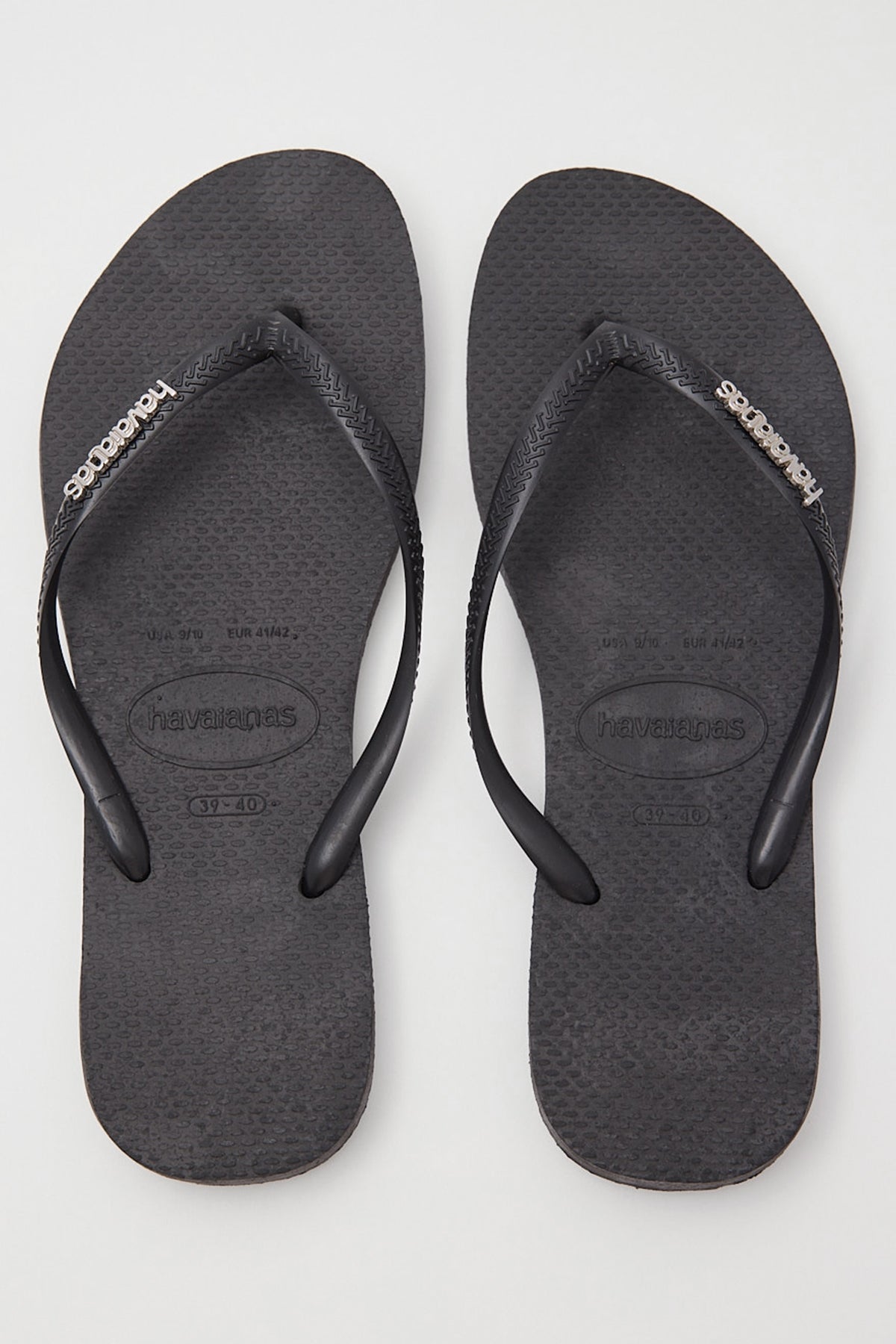 Havaianas Slim Metal Logo Black/Silver