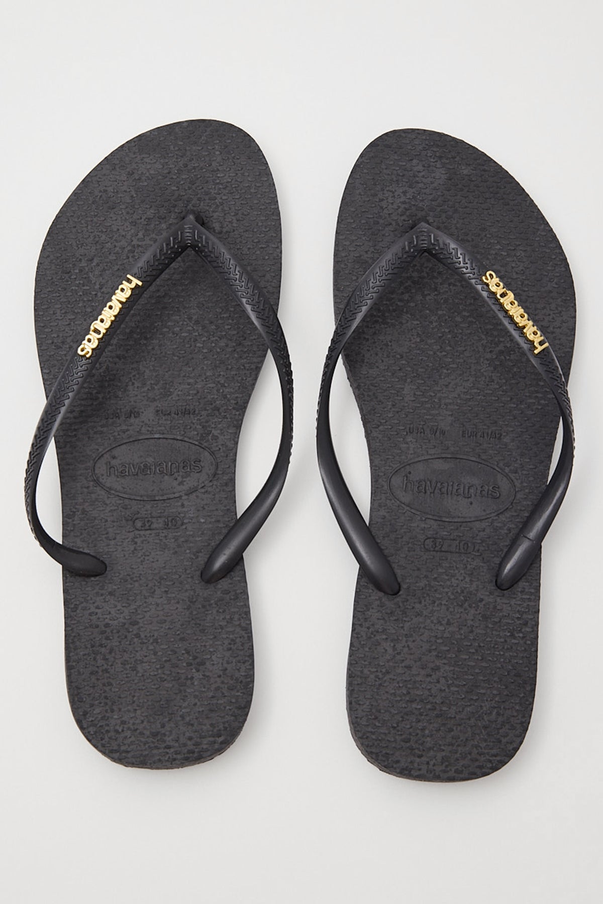 Havaianas Slim Metal Logo Black/Gold