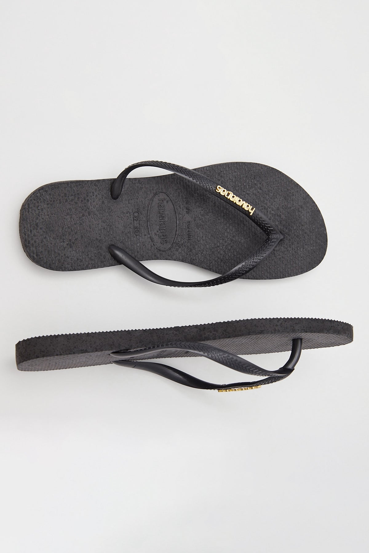 Havaianas Slim Metal Logo Black/Gold