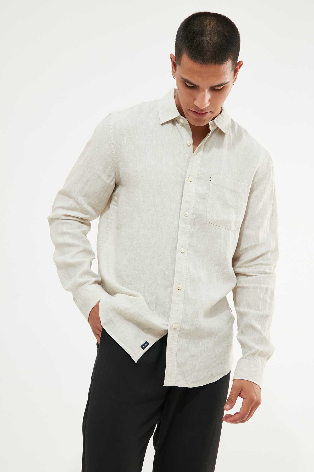 Academy Brand Hampton LS Shirt Oatmeal Tan – Universal Store