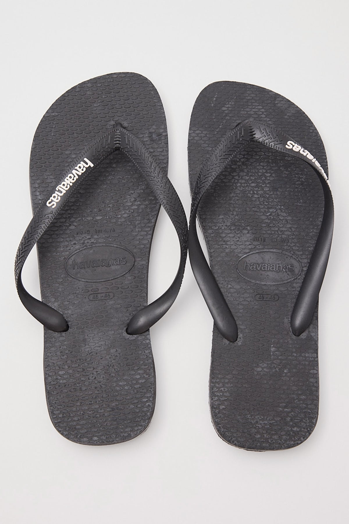 Havaianas Rubber Logo Black White