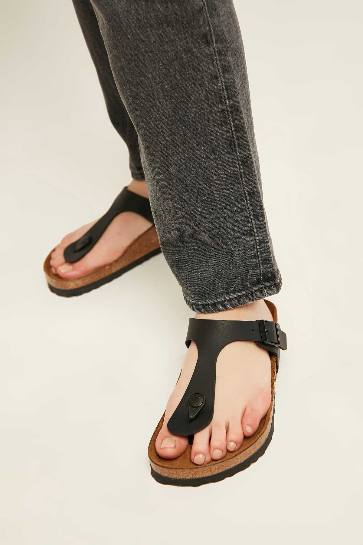 Birkenstock Gizeh Birko-Flor Regular Sandal Black