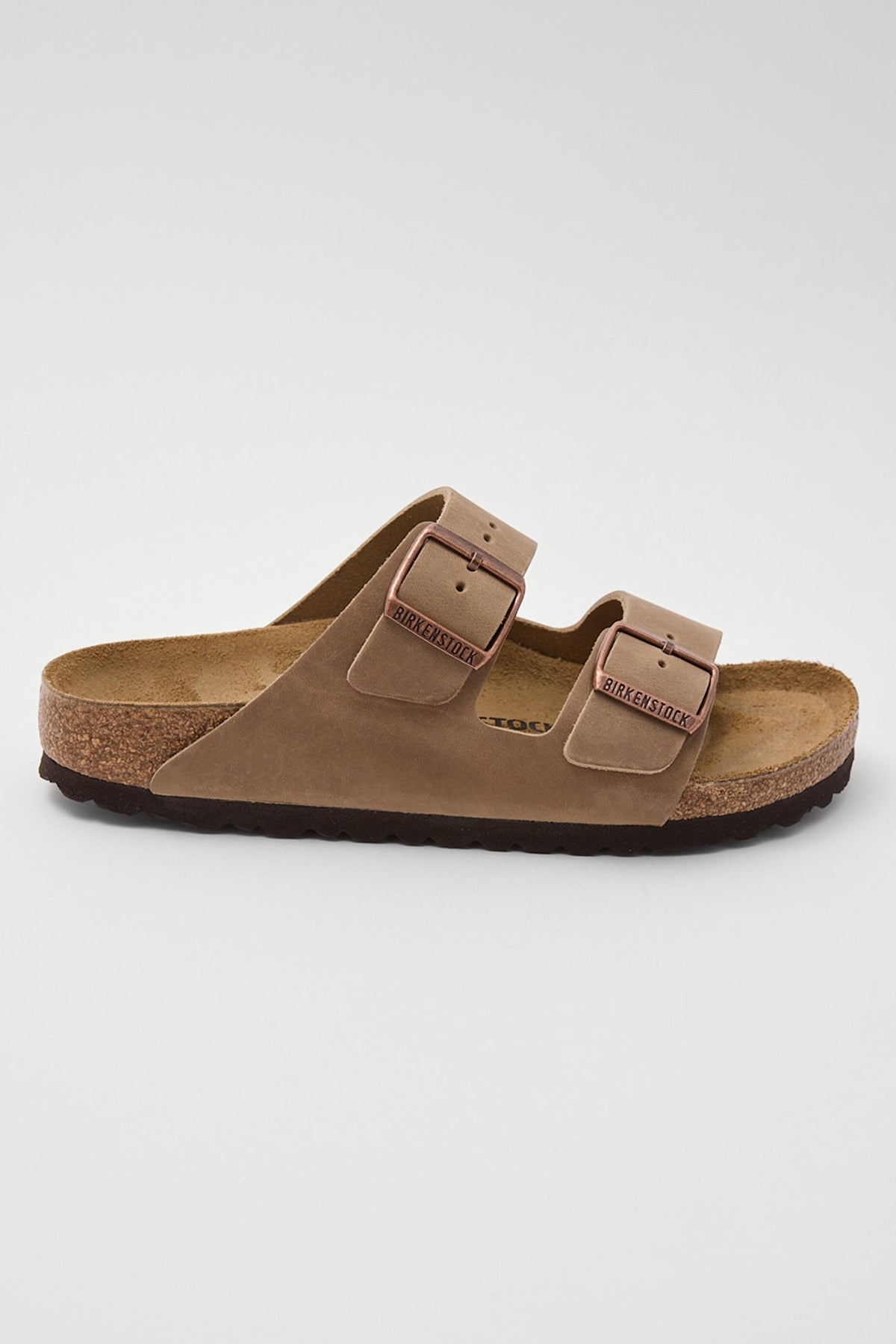 Birkenstock Womens Arizona NU Oiled Narrow Tobacco Brown