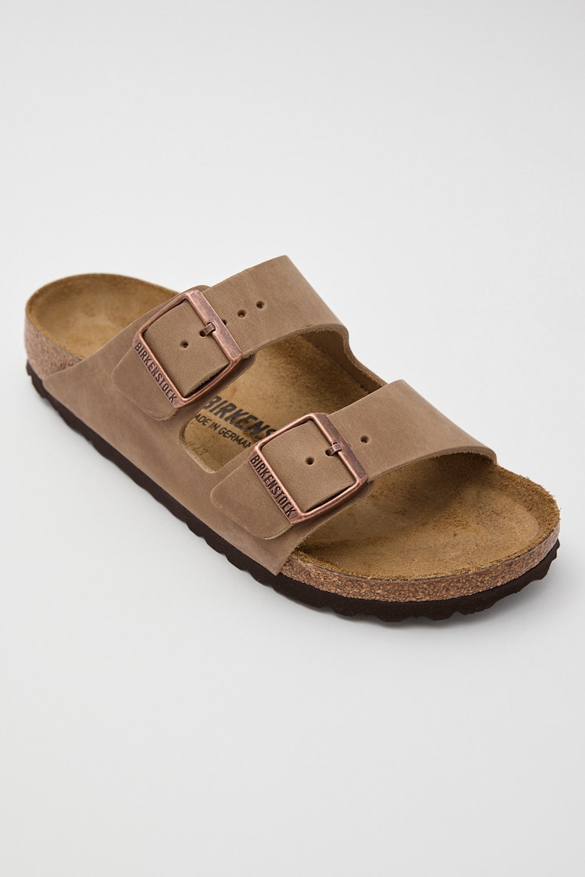 Birkenstock Womens Arizona NU Oiled Narrow Tobacco Brown