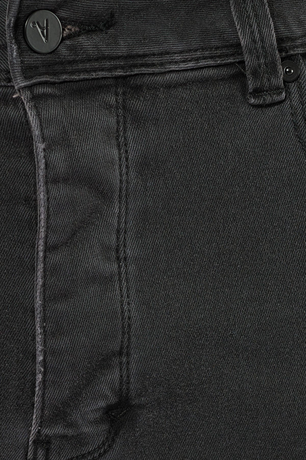 Abrand A Cropped Slim Denim Short Smoked Black – Universal Store