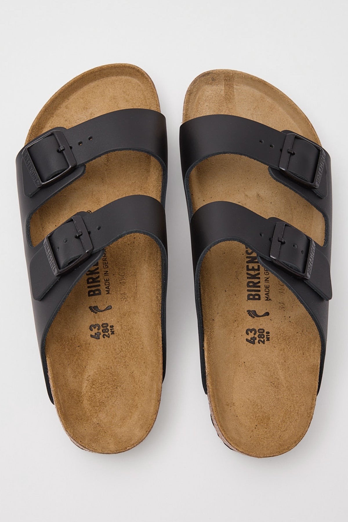 Birkenstock Mens Arizona Narrow Black Smooth