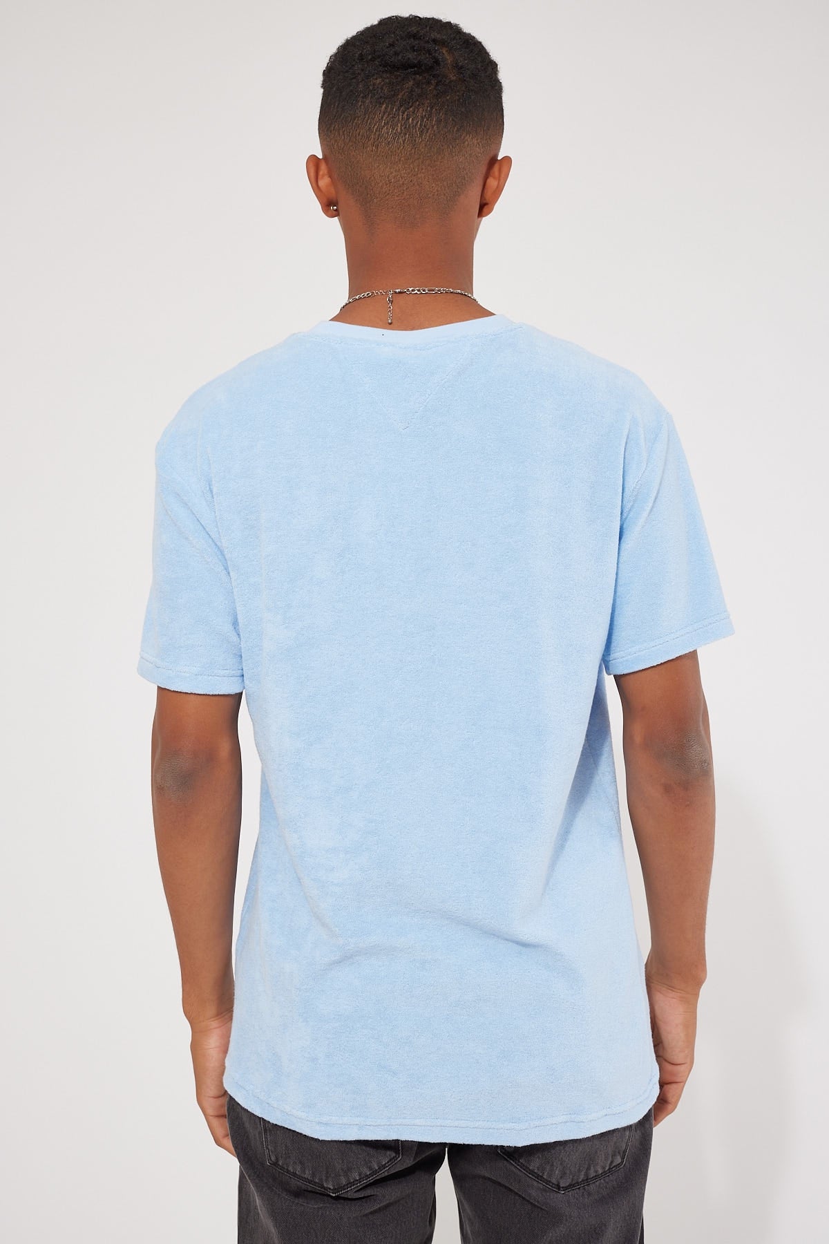 Tommy Jeans TJM Toweling Tee Light Powdery Blue