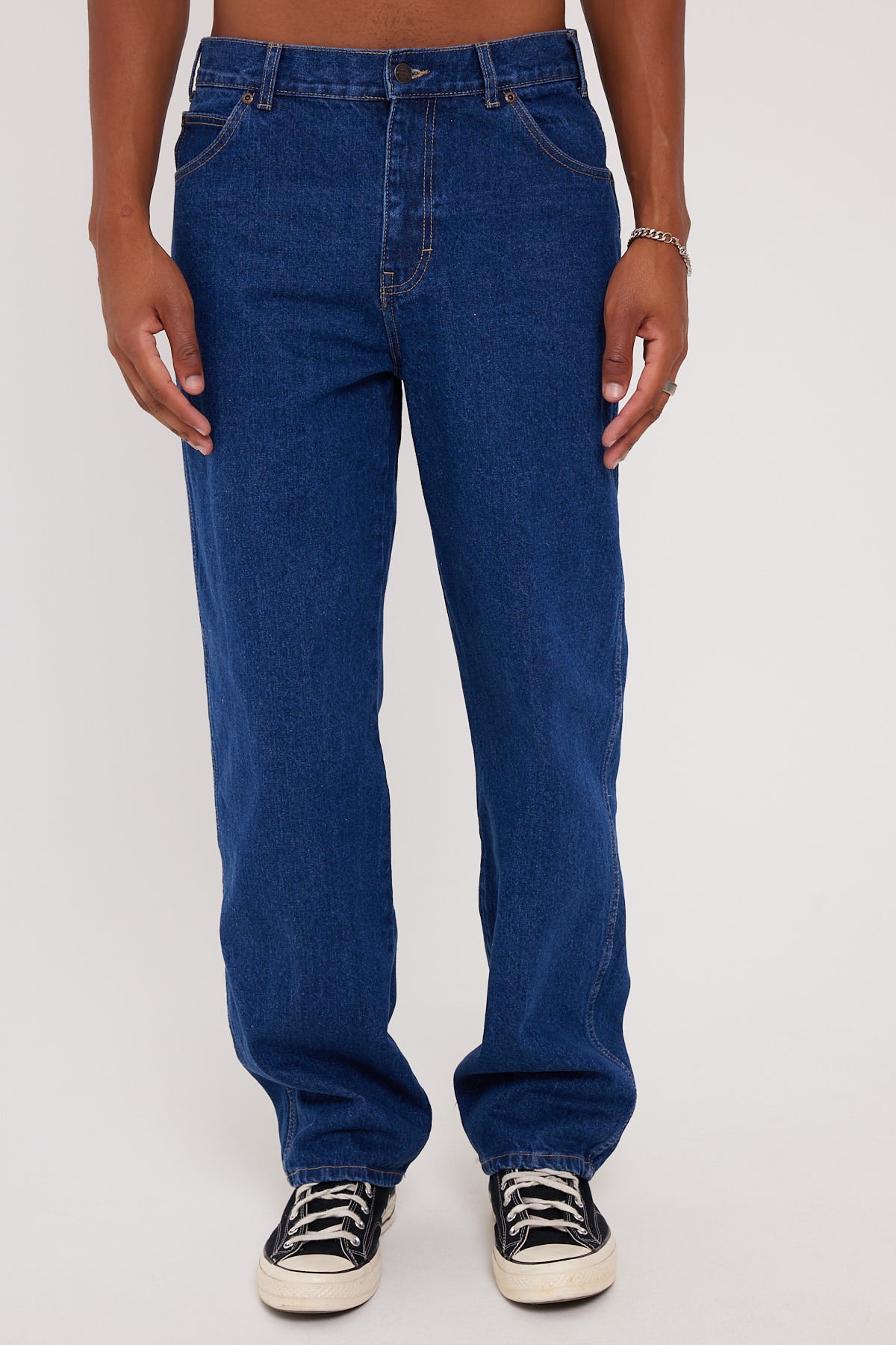 Dickies 13293 Relaxed Fit 5-Pocket Denim Jean Stone Washed Indigo ...