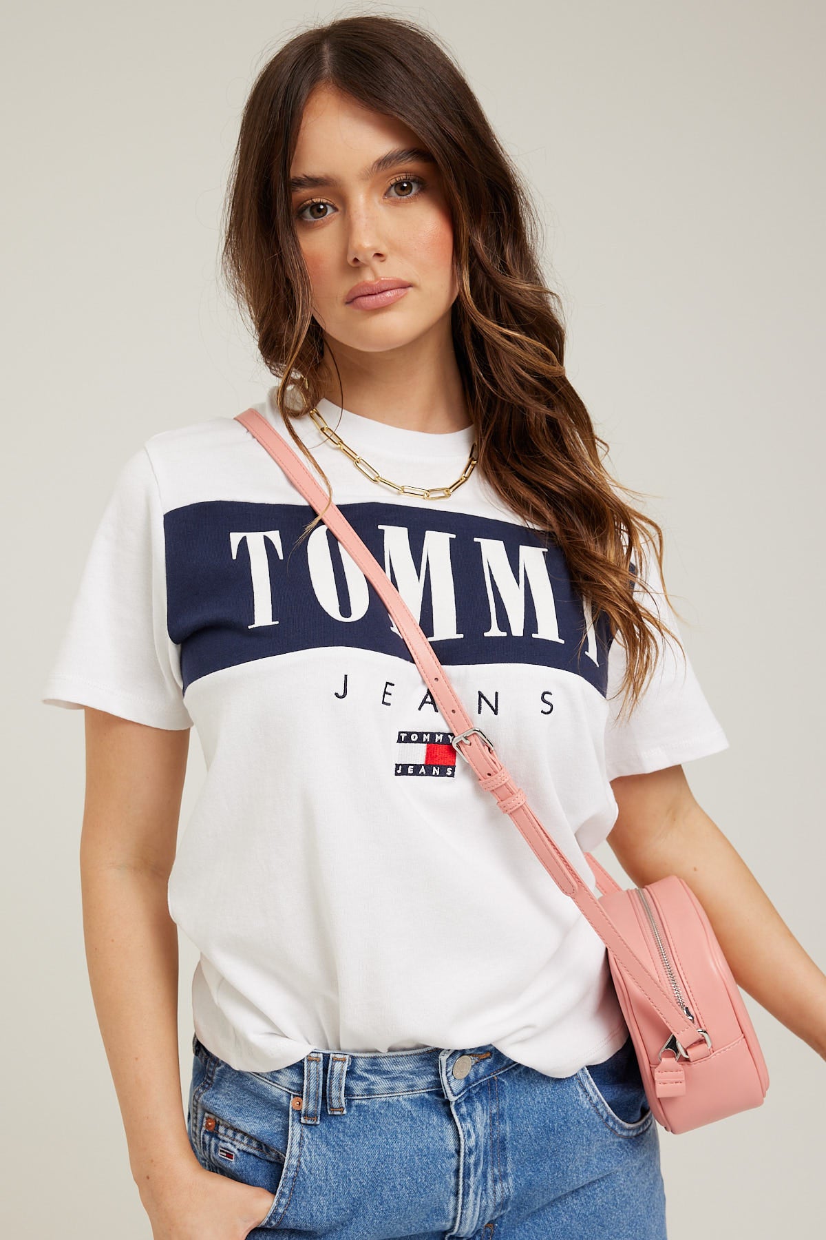 Universal Baby Serif Green Coastal Sleeve Tommy Tee Linear TJW Short Jeans – Store