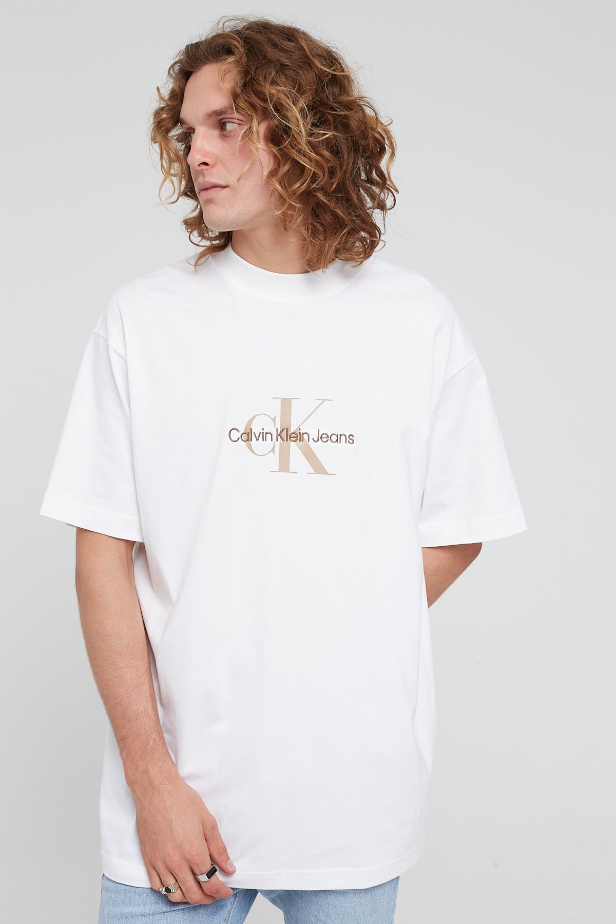 White Calvin Klein CK Store – Tee Bright Monogram Universal