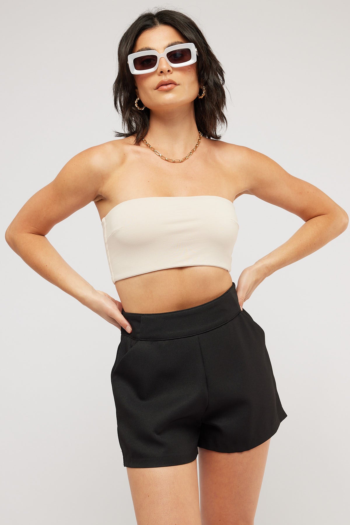 Perfect Stranger Clean Lines Bandeau Taupe