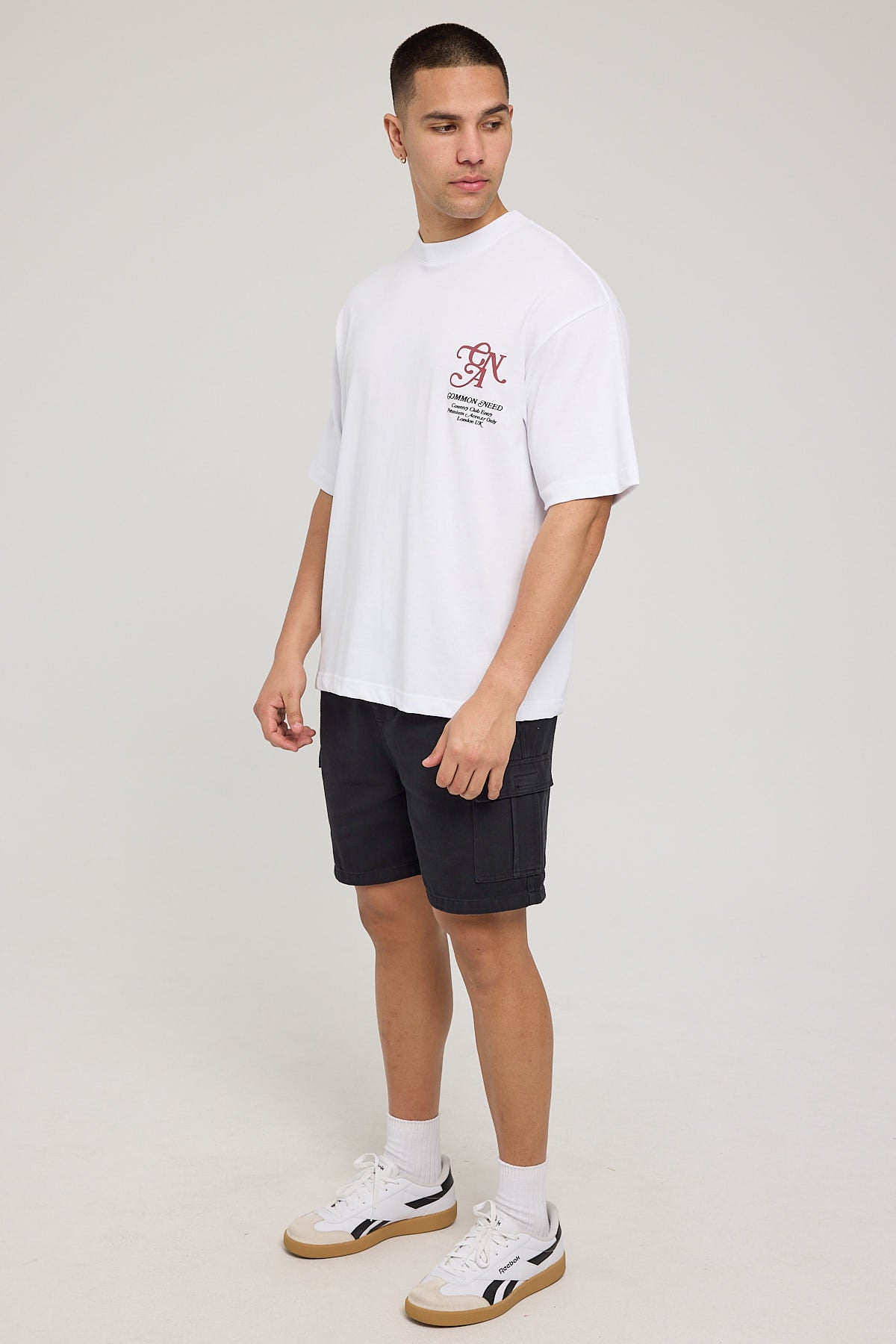 Common Need Relaxed Cargo Short Black