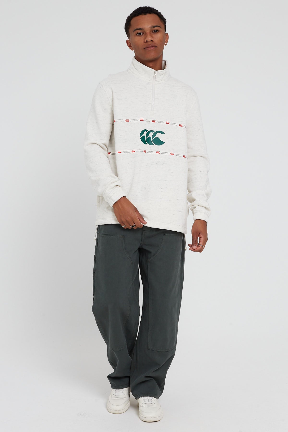 Canterbury Heritage Quarter Zip Light Birch