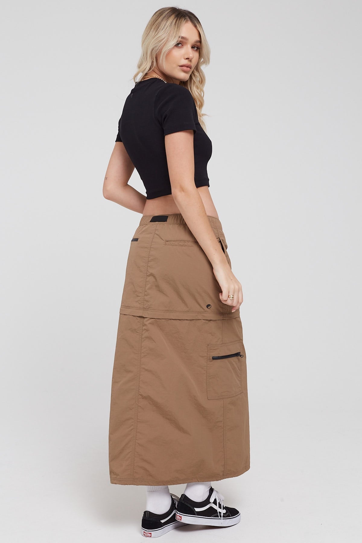 Worship Worship Cargo Maxi Skirt Stone