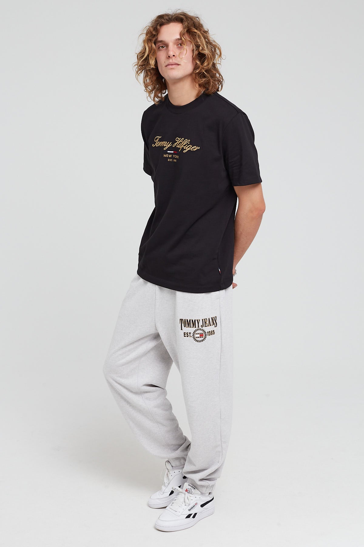 Tommy Jeans TJM Slim Store Sweatpants – Universal Black Entry