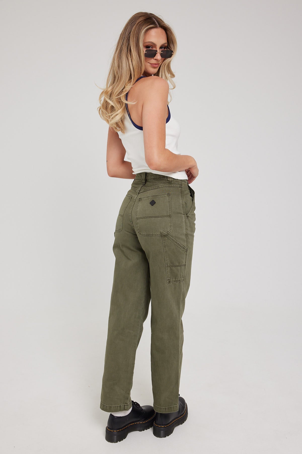 Abrand A Carrie Jean Carpenter Army Green