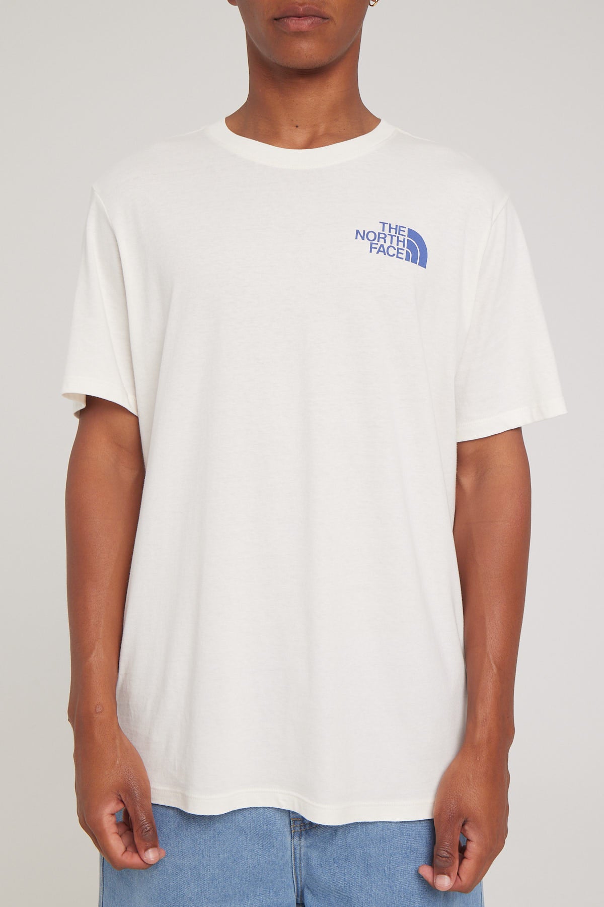 The North Face Men's S/S Places We Love Tee Gardenia White/Cave Blue ...