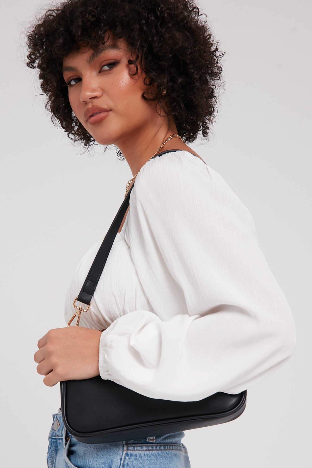 Perfect Stranger Complication Long Sleeve Top White