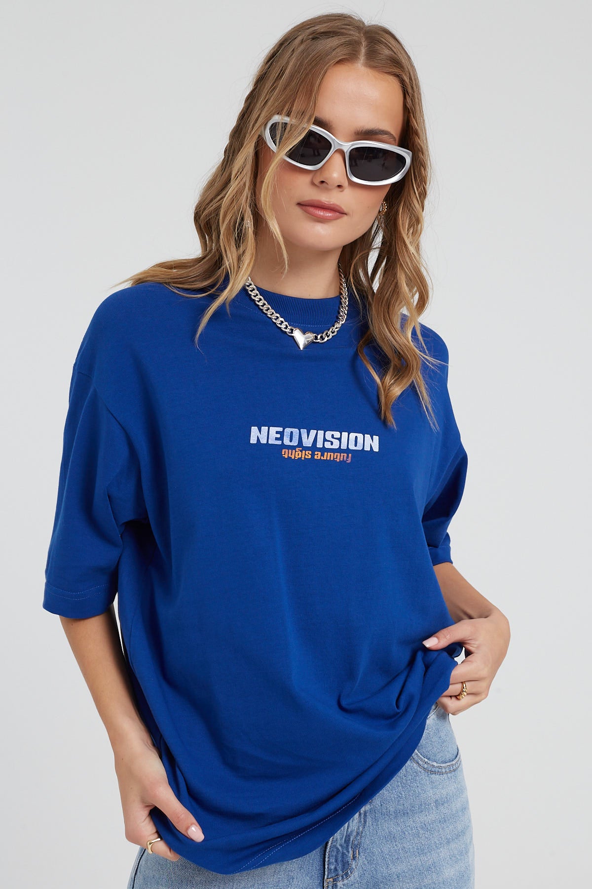Neovision Implode Oversize Super Heavy Tee Coblot Blue – Universal Store
