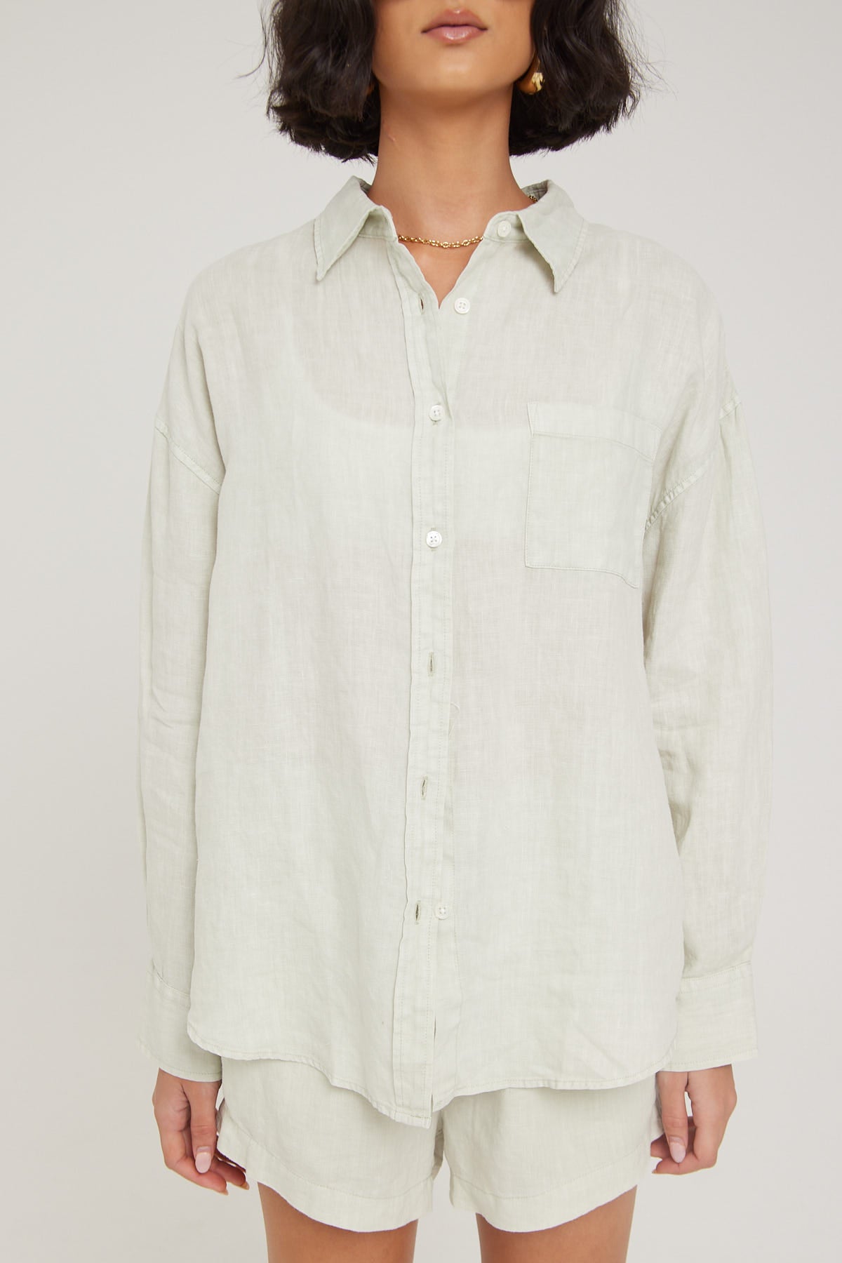 Academy Brand Hampton Linen Shirt Sage Green – Universal Store