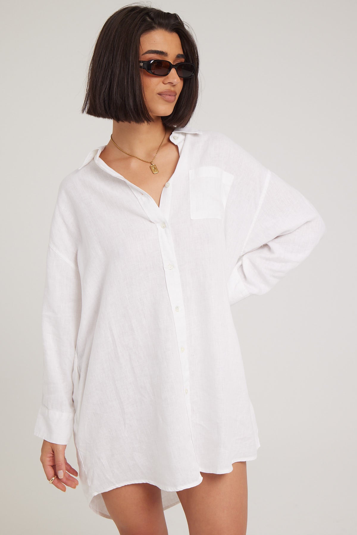 Academy Brand Hampton Linen Dress White – Universal Store