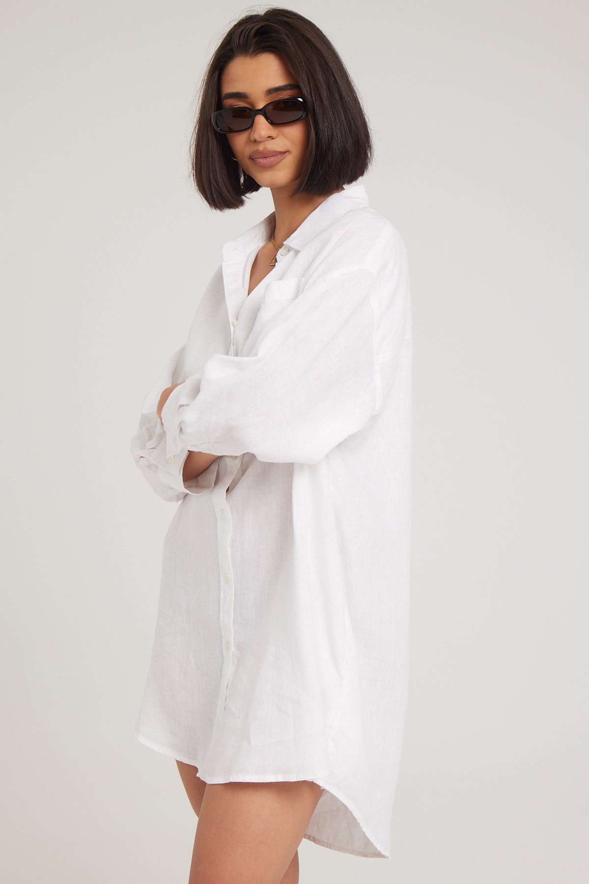Academy Brand Hampton Linen Dress White – Universal Store