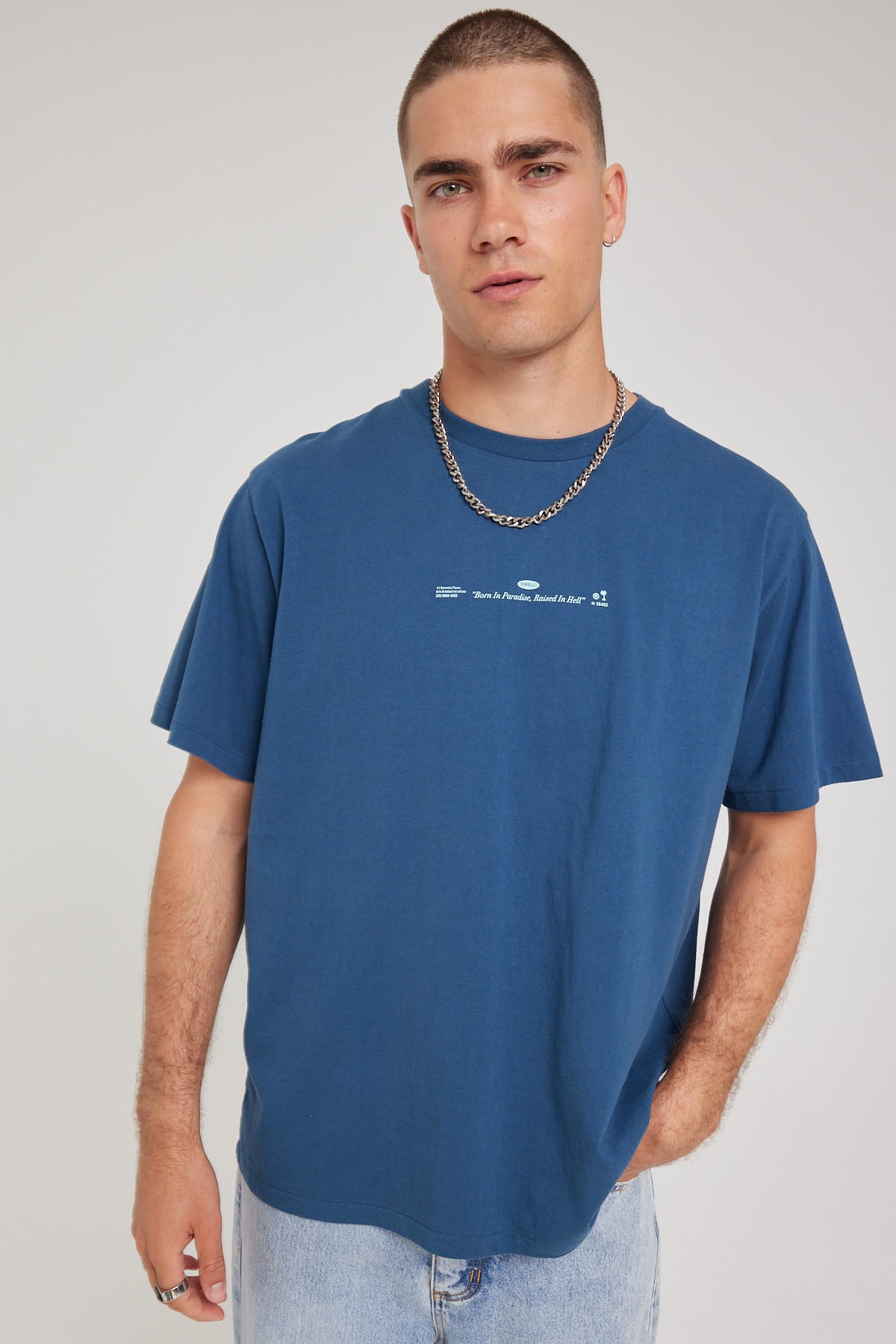Thrills Natural Cooperation Merch Fit Tee New Teal – Universal Store