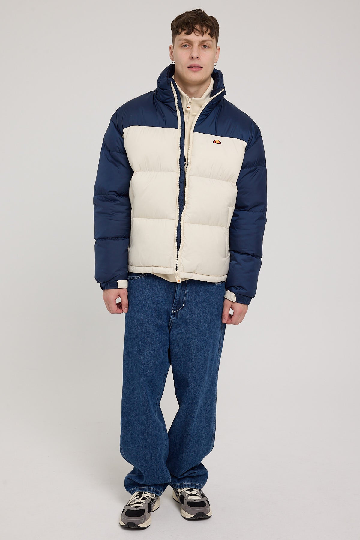 Ellesse Herald Puffer Off White/Navy