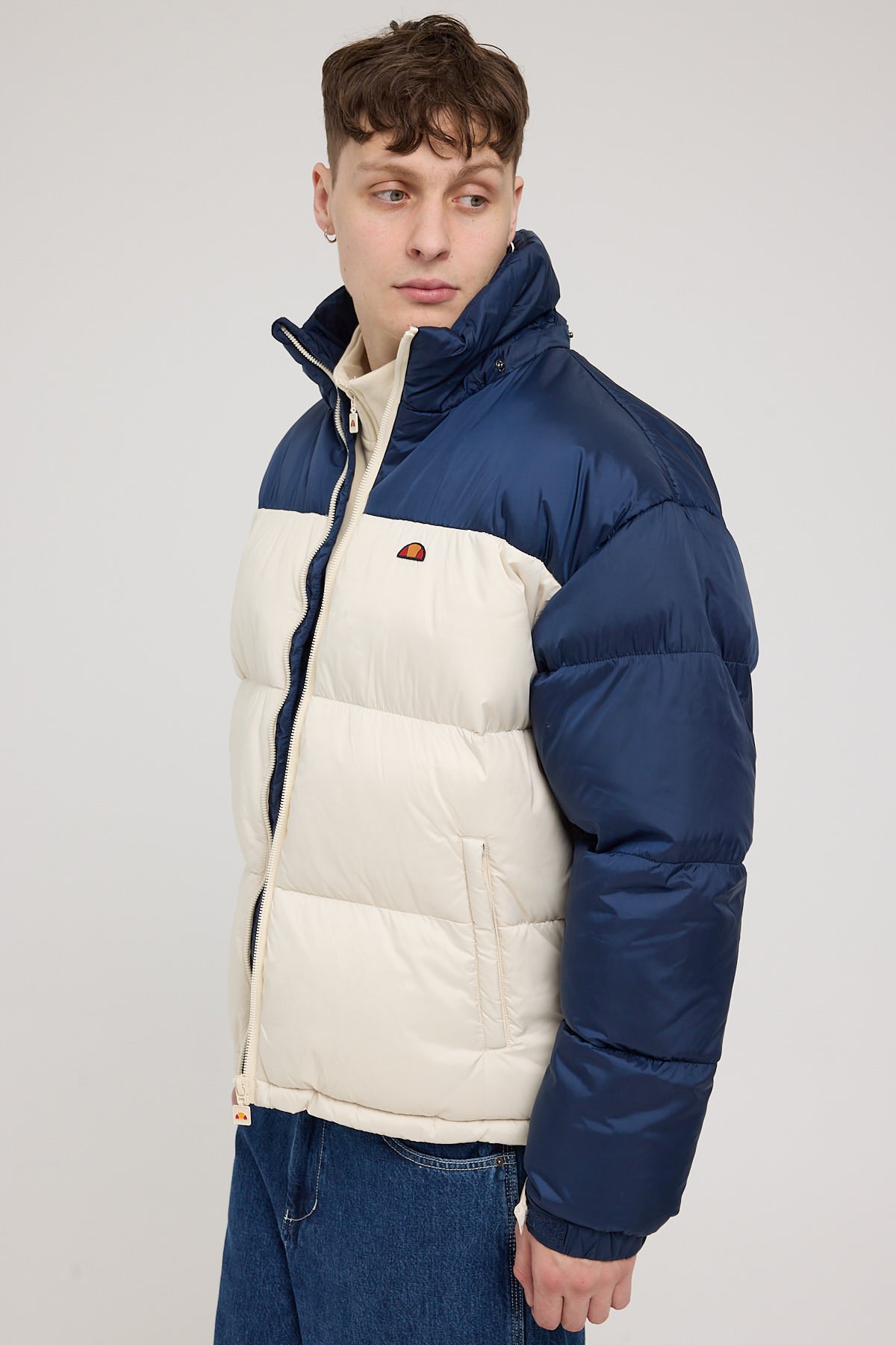 Ellesse Herald Puffer Off White/Navy