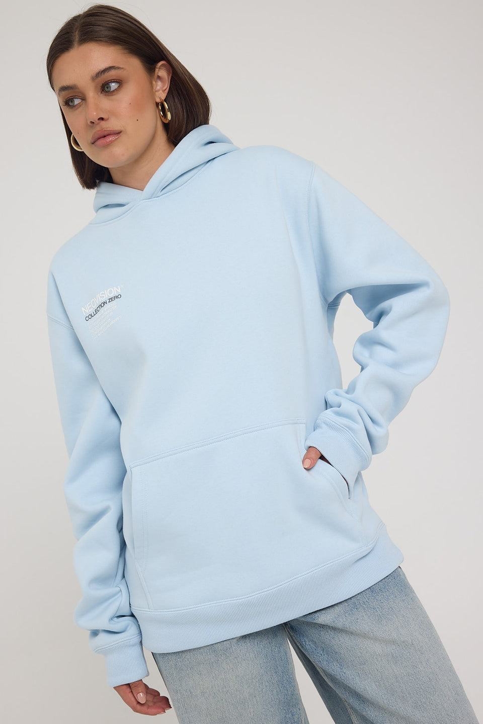 Neovision Curation Oversize Hoodie Blue – Universal Store