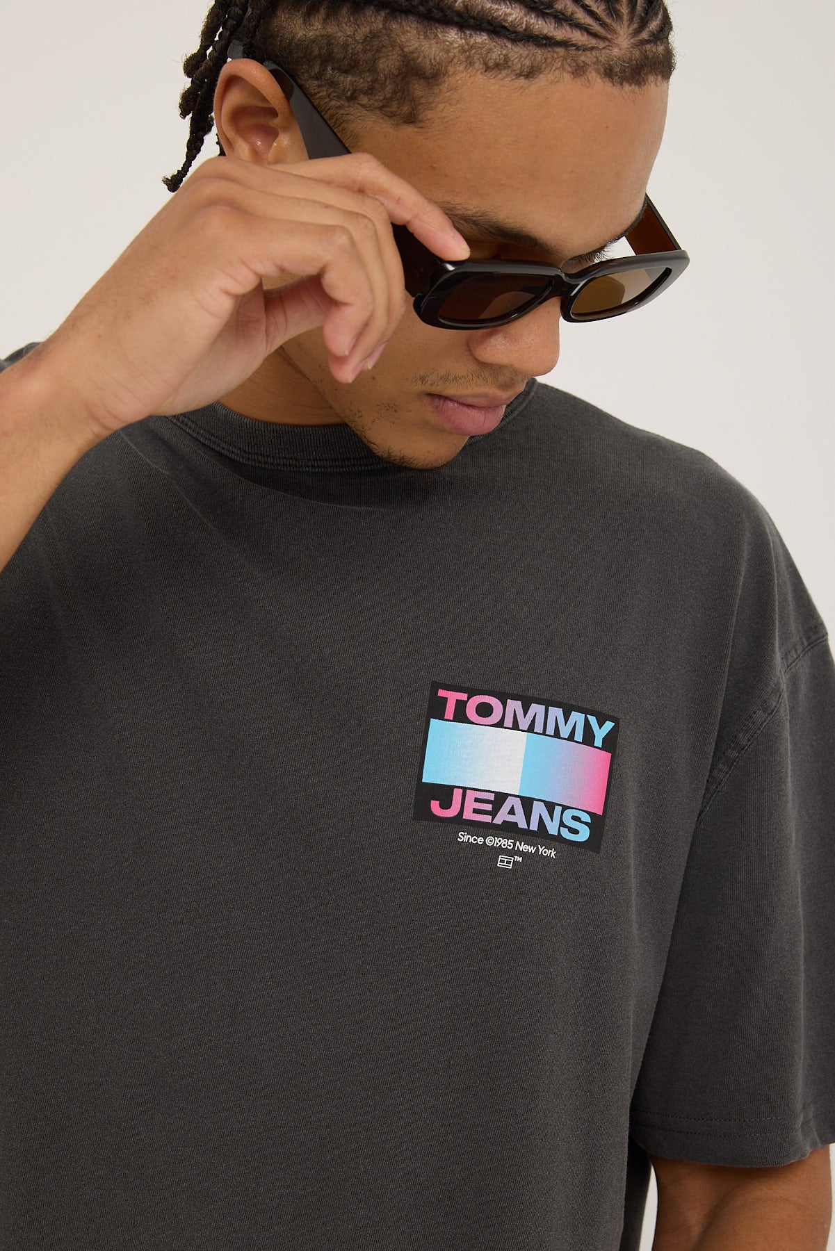 Tommy Jeans Regular DNA Graphic Tee New Charcoal