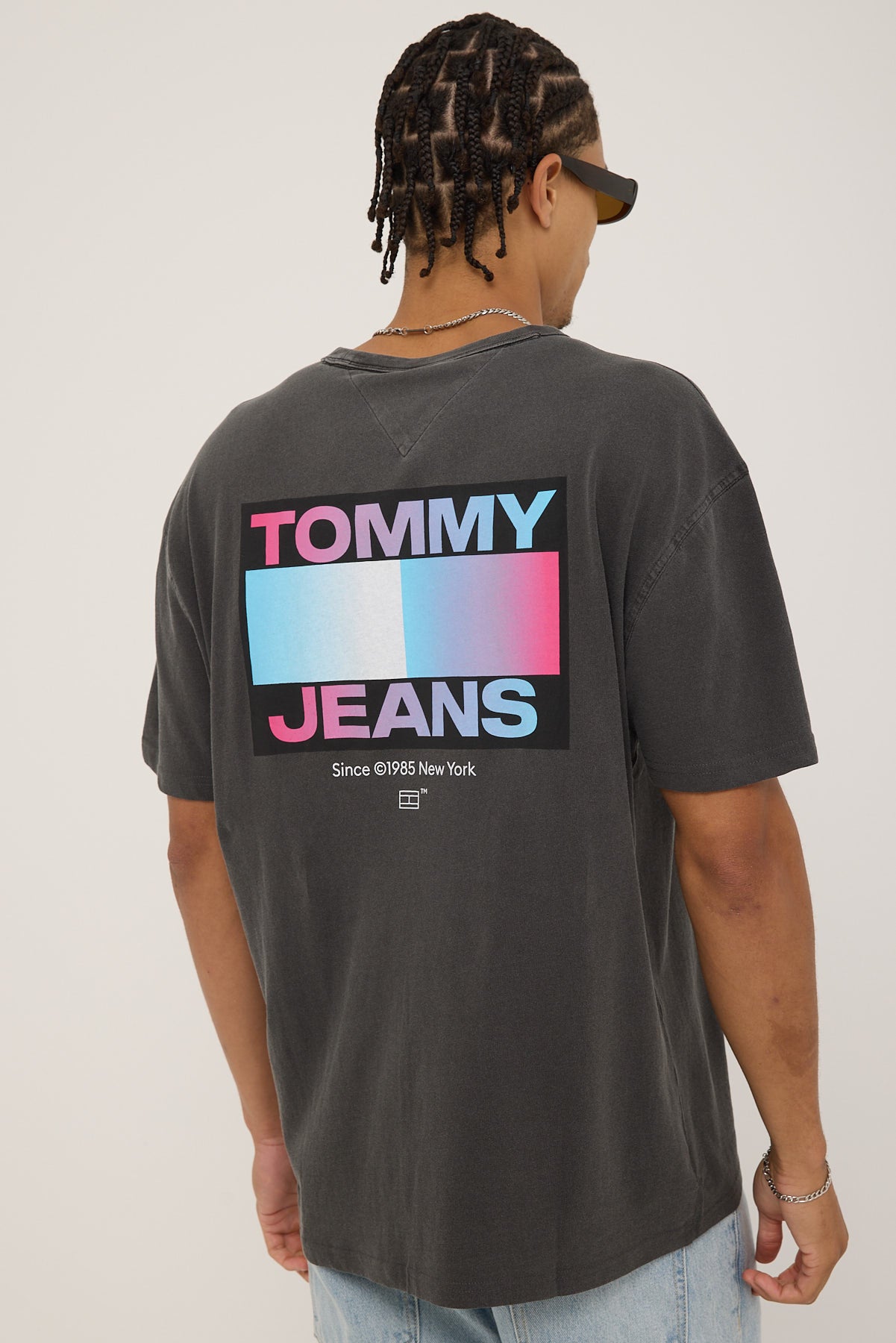 Tommy Jeans Regular DNA Graphic Tee New Charcoal