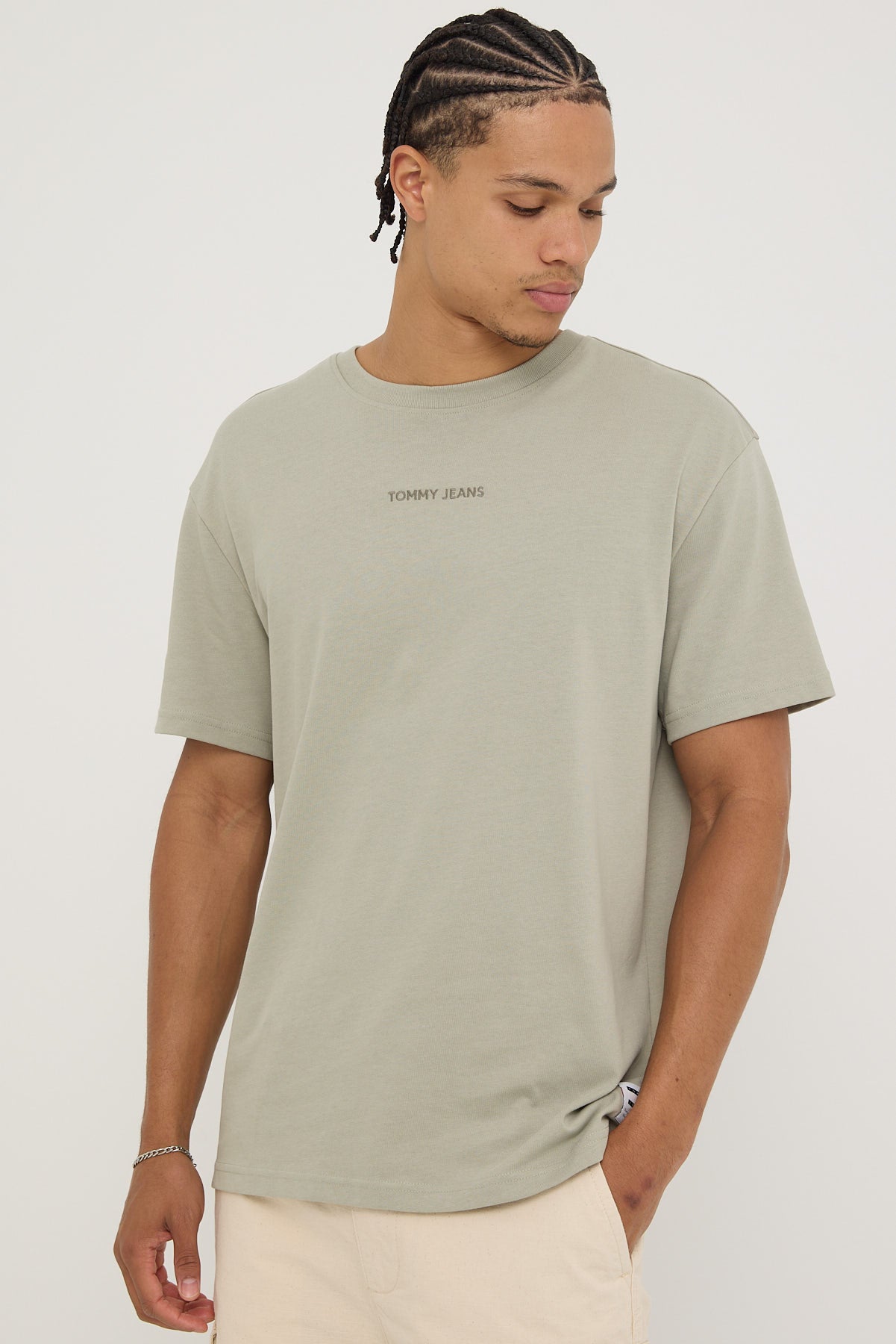 Tommy Jeans Regular S New Classics Tee Faded Willow