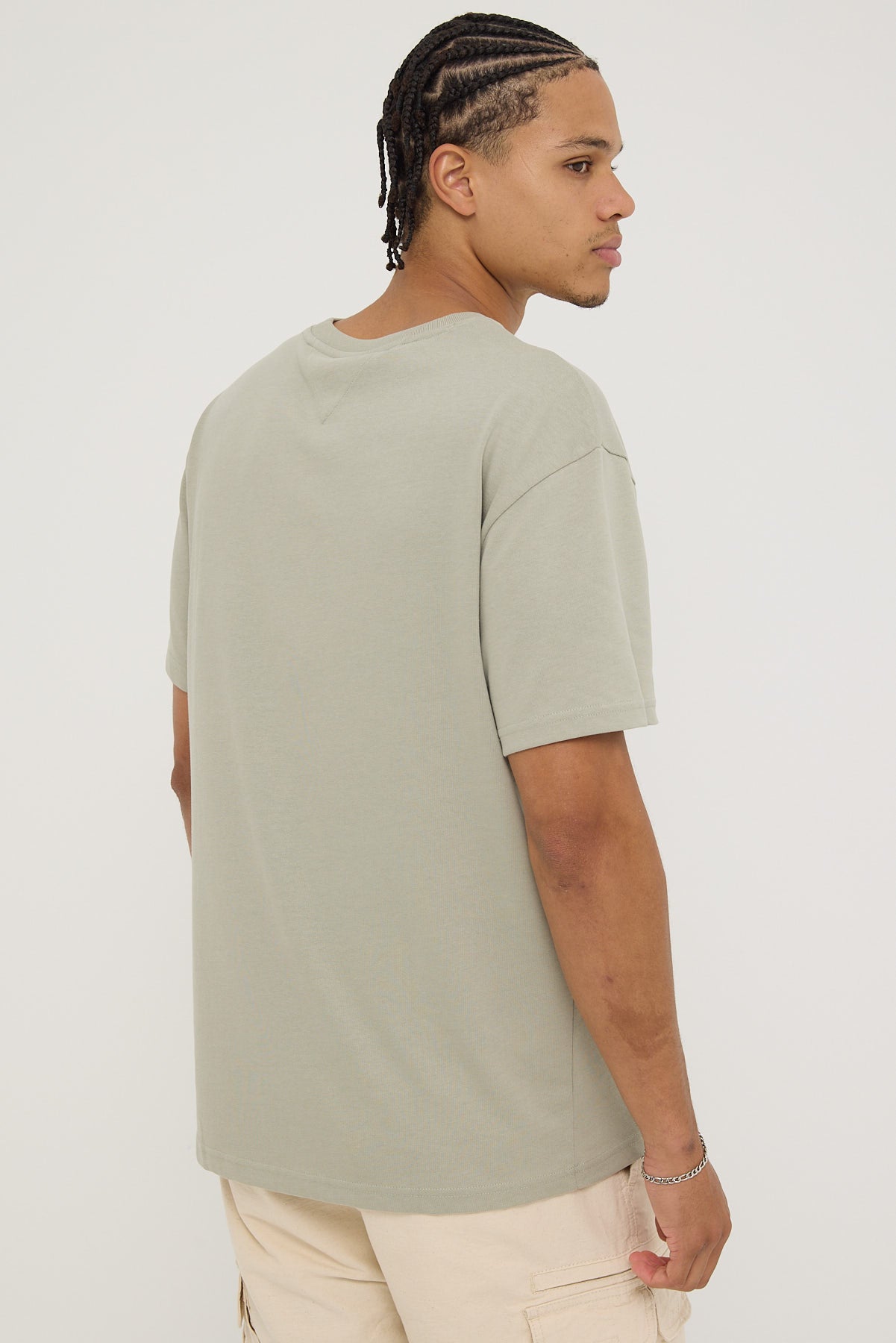 Tommy Jeans Regular S New Classics Tee Faded Willow