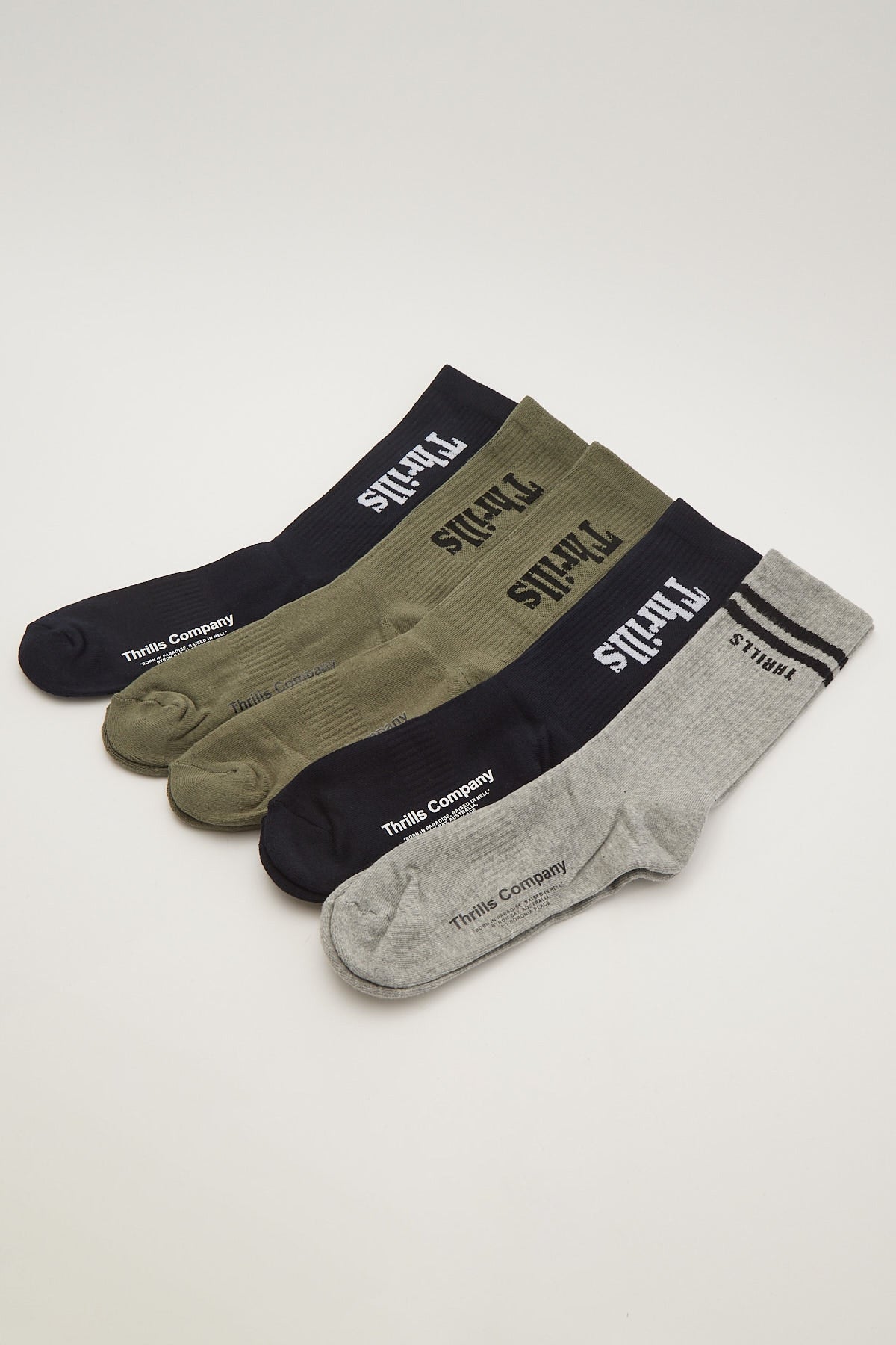 Thrills Minimal Thrills 5 Pack Sock Multi