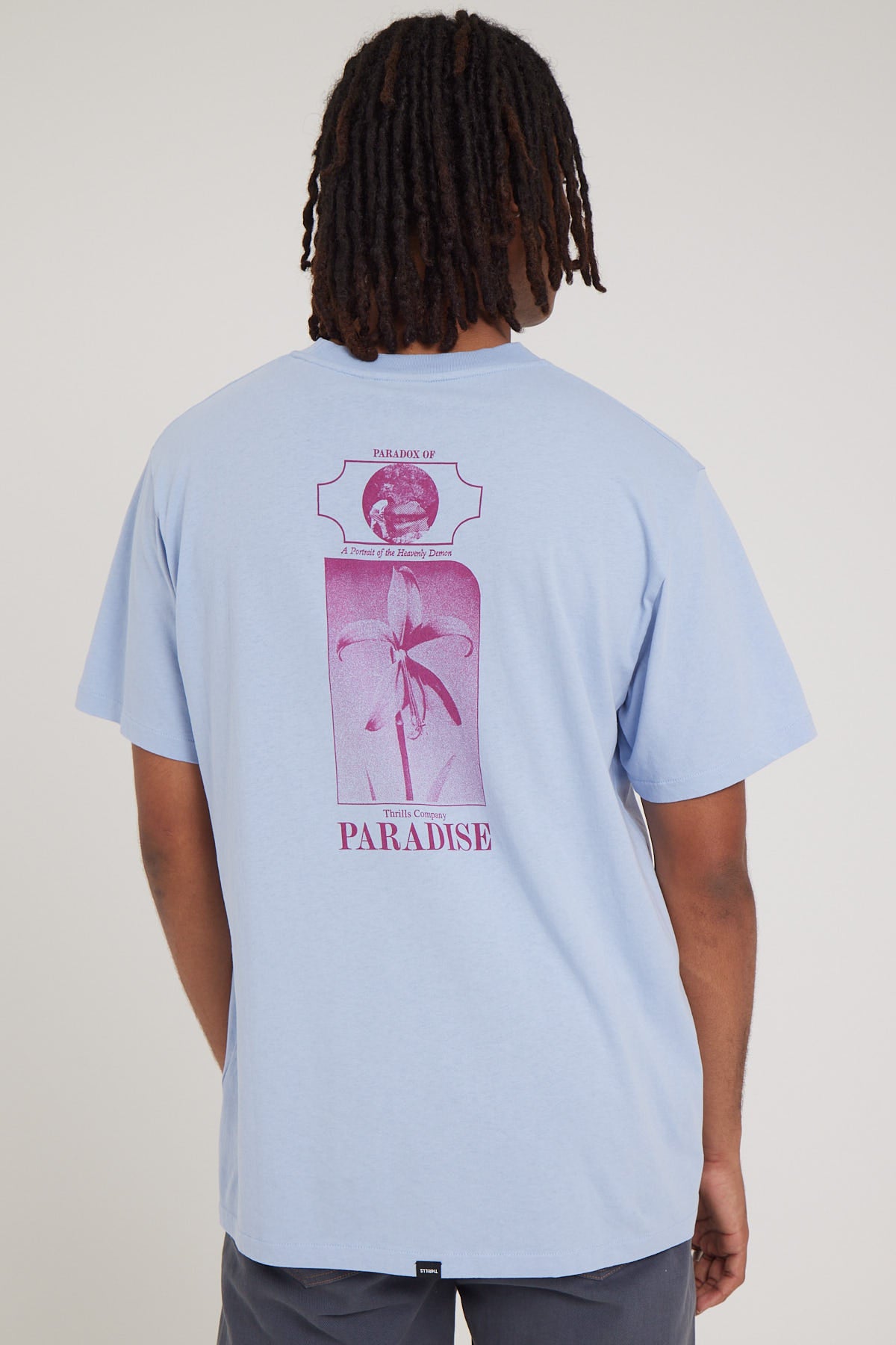 Thrills Portrait Of Paradise Merch Fit Tee Sky Blue