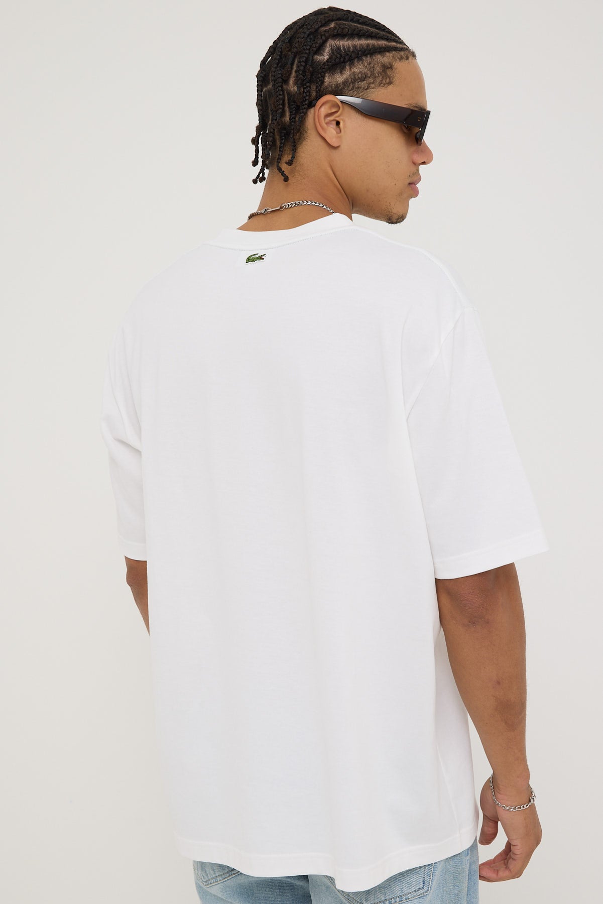 Lacoste Croc 80s Graphic Tee White