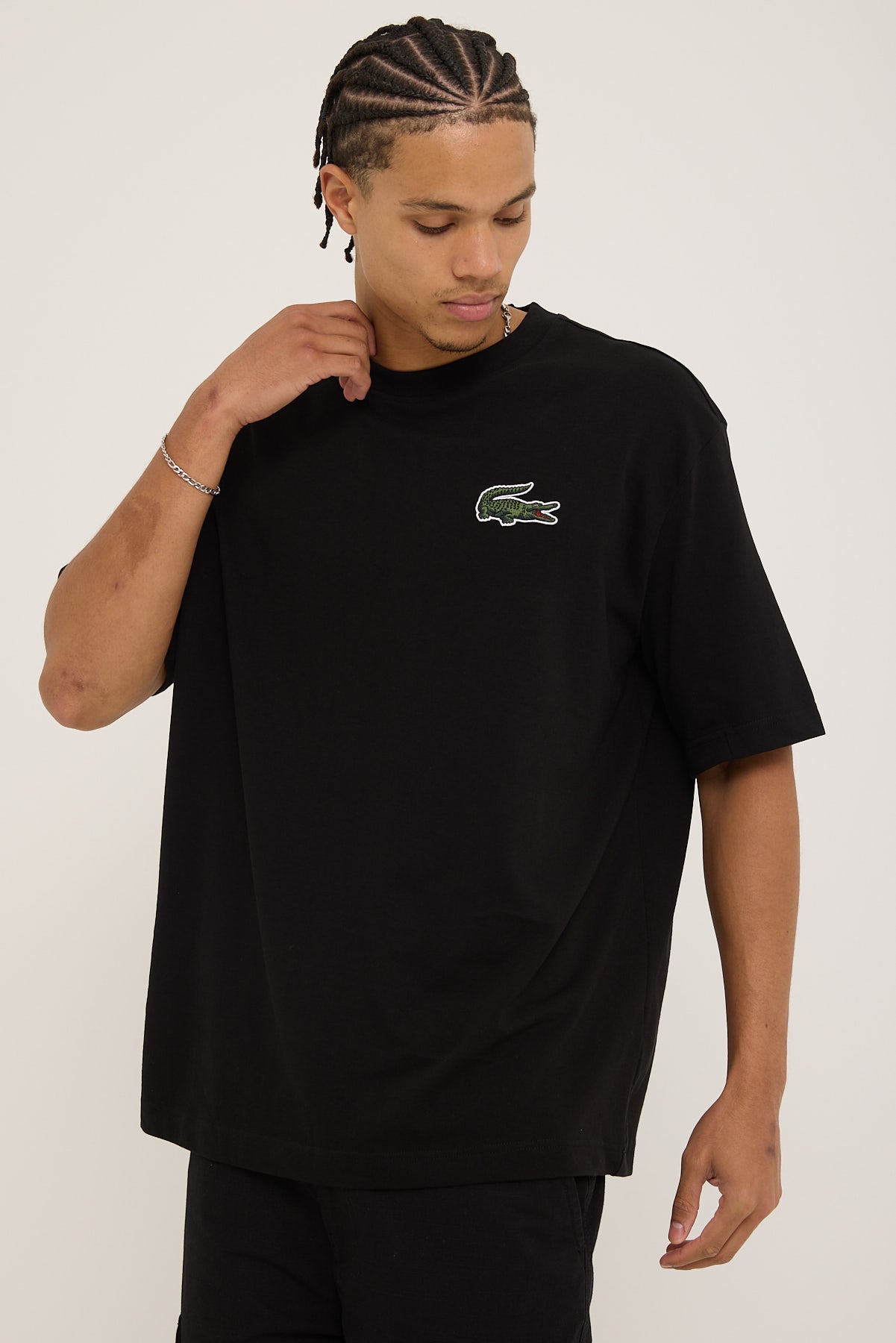 Lacoste Originals Loose Fit Tee Black