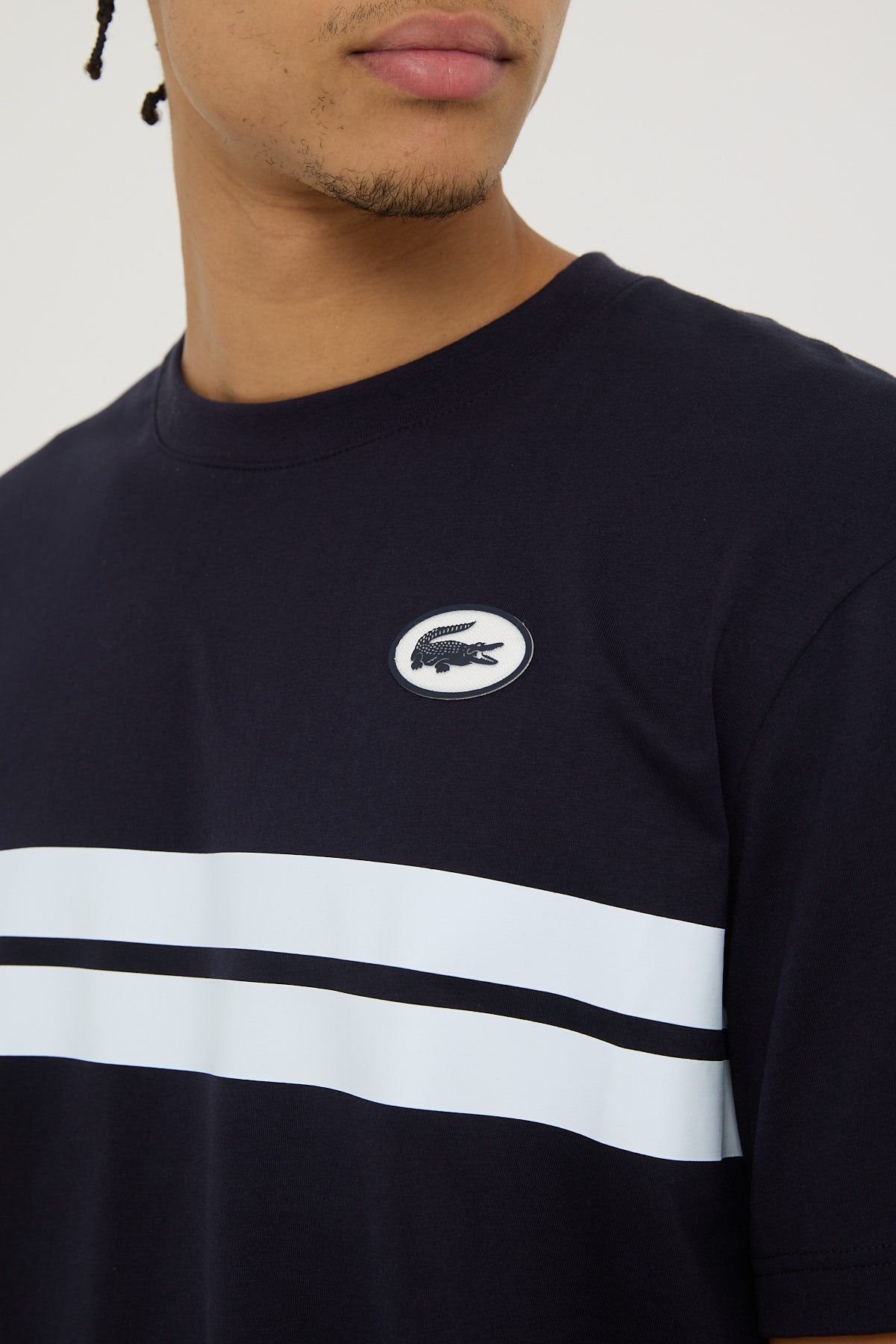 Lacoste French Iconics Back Graphic Tee Black