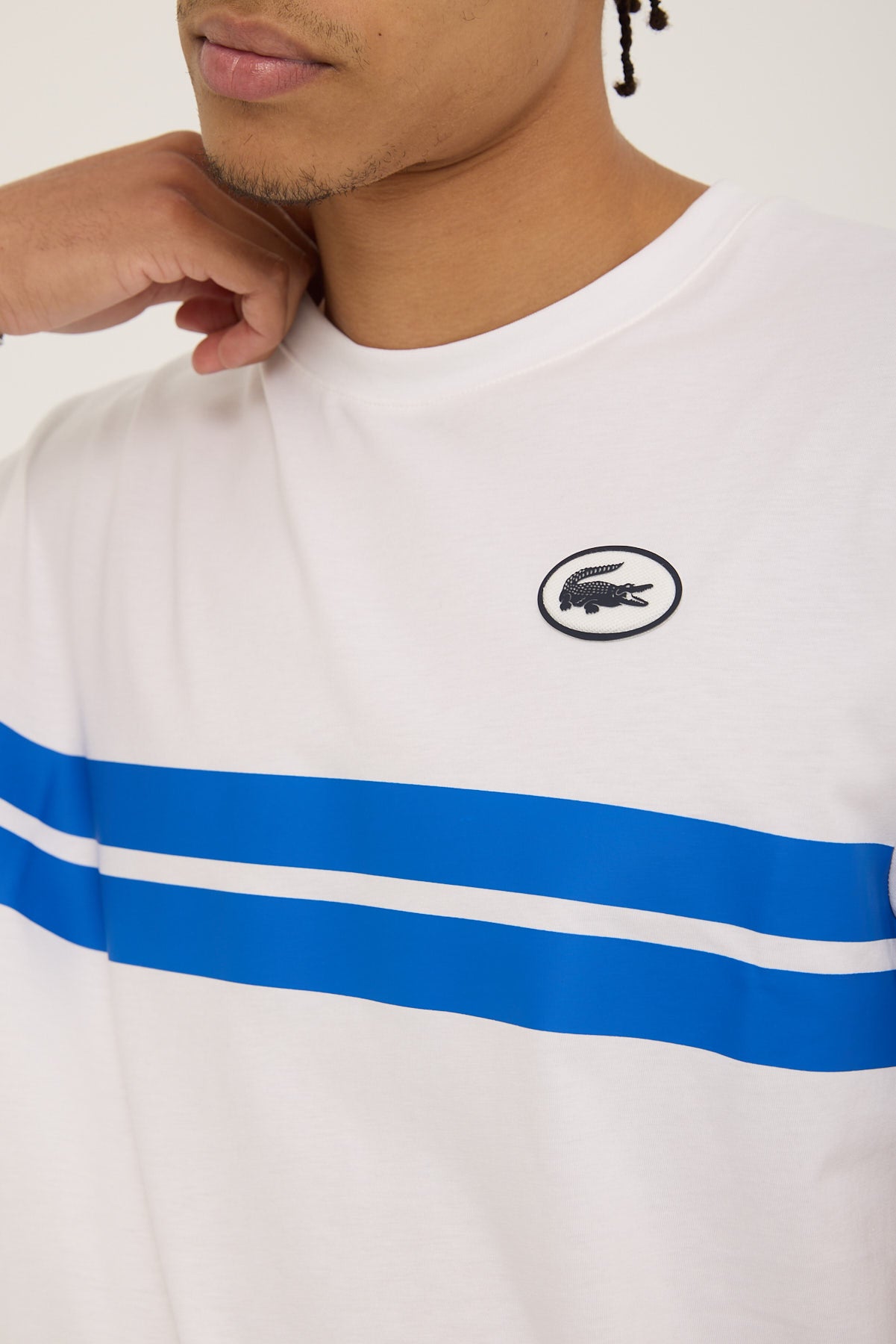 Lacoste French Iconics Back Graphic Tee White