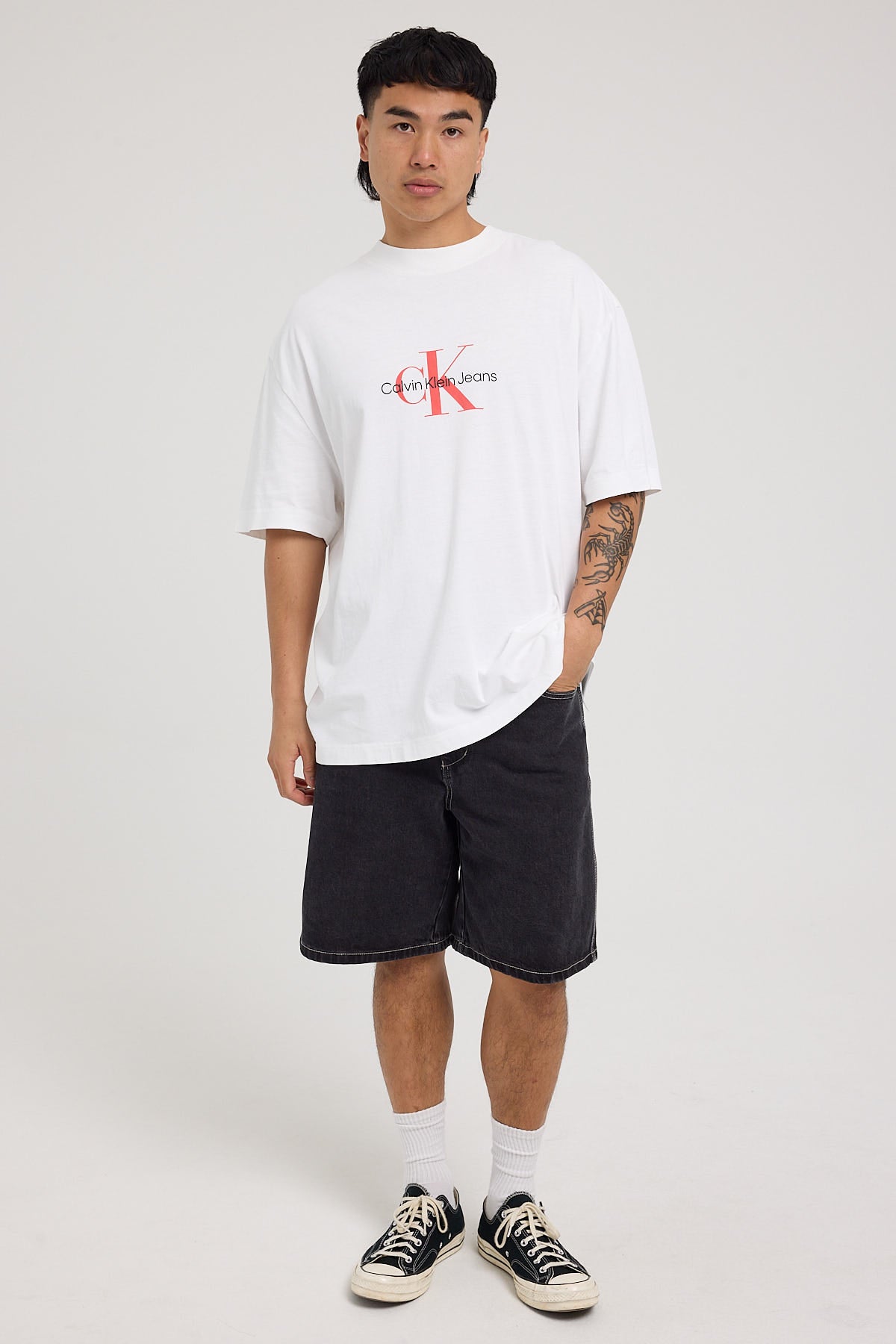 Calvin Klein Archival Monologo Tee Bright White