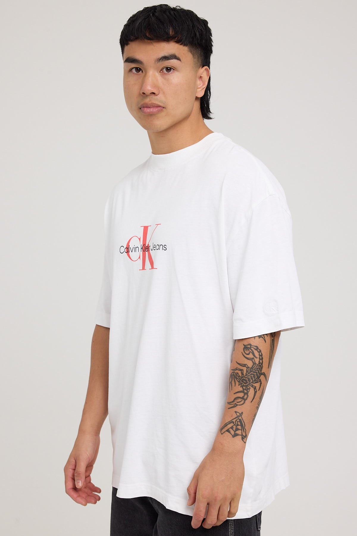 Calvin Klein Archival Monologo Tee Bright White