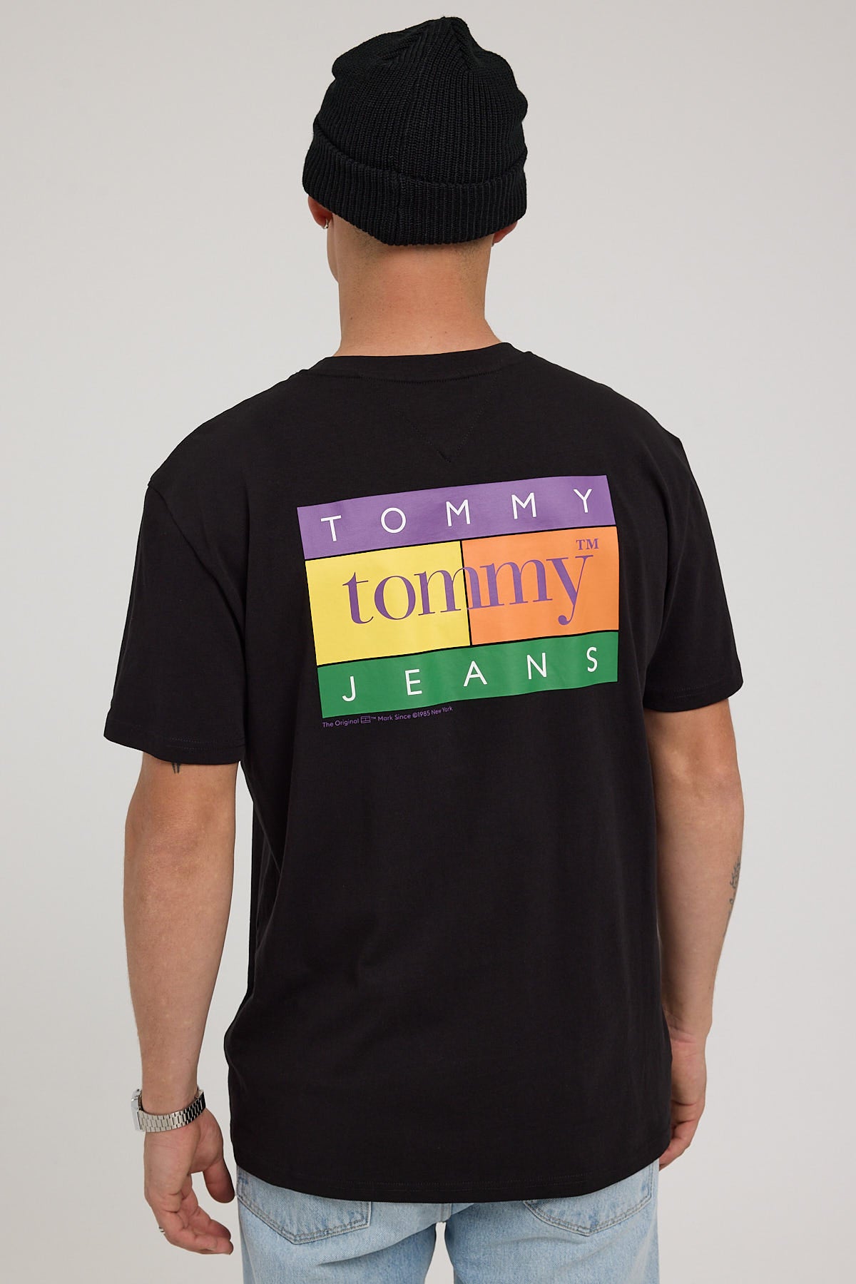 Tommy Jeans TJM Regular Summer Flag Tee Black