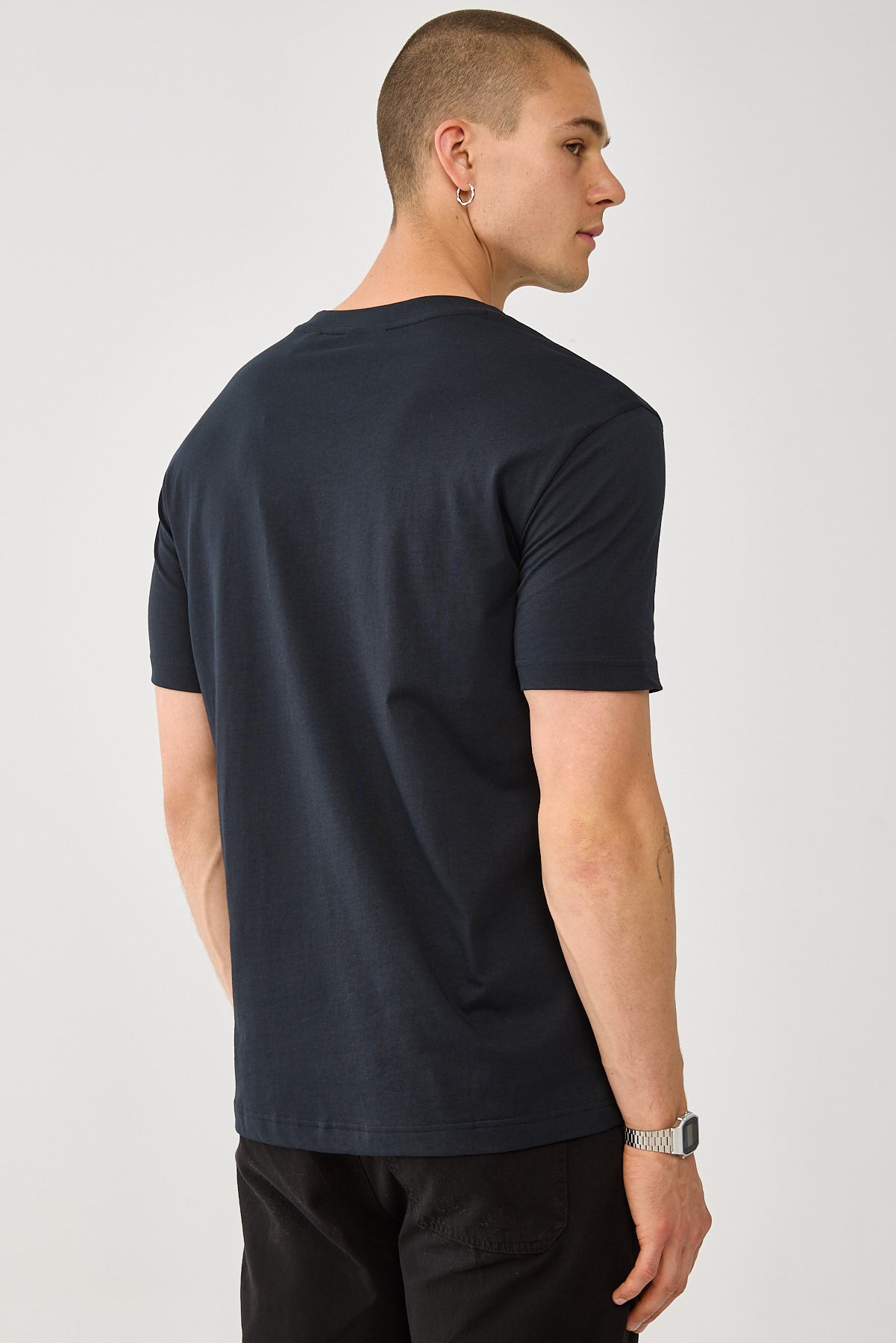 Gant Tonal Shield Tee Black